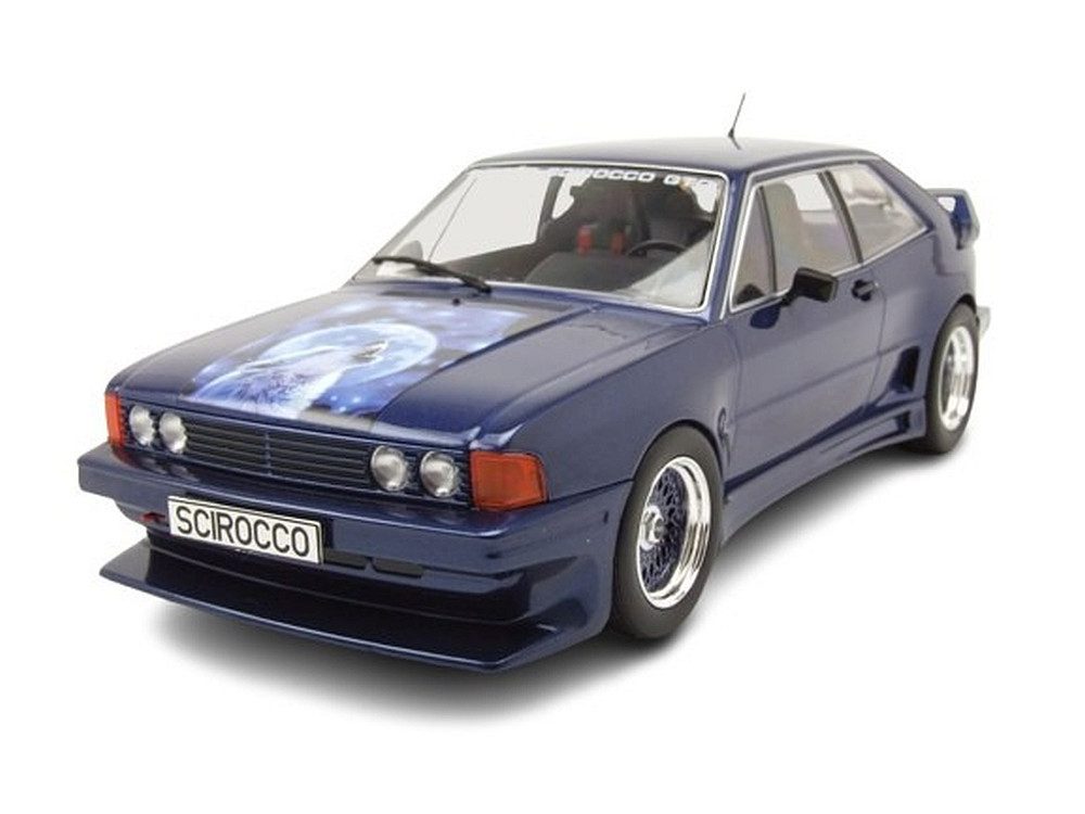 MCG Modellauto VW Scirocco Rieger GTO 1980 dunkelblau, Maßstab 1:18