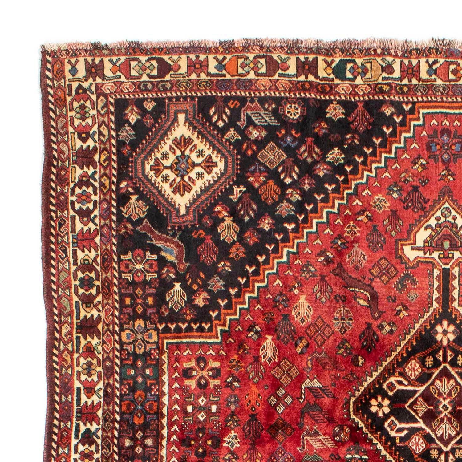 Wollteppich mm, Medaillon Shiraz cm, 330 10 morgenland, rechteckig, mit Rosso Unikat 228 Höhe: x Zertifikat