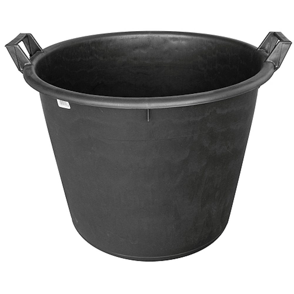 PROREGAL® Regentonne Mehrzweckbehälter aus Kunststoff, 25-210L Volumen, Schwarz, 65 l, Kunststoffbehälter, Tonne, Mehrzweckfass, Universaltonne