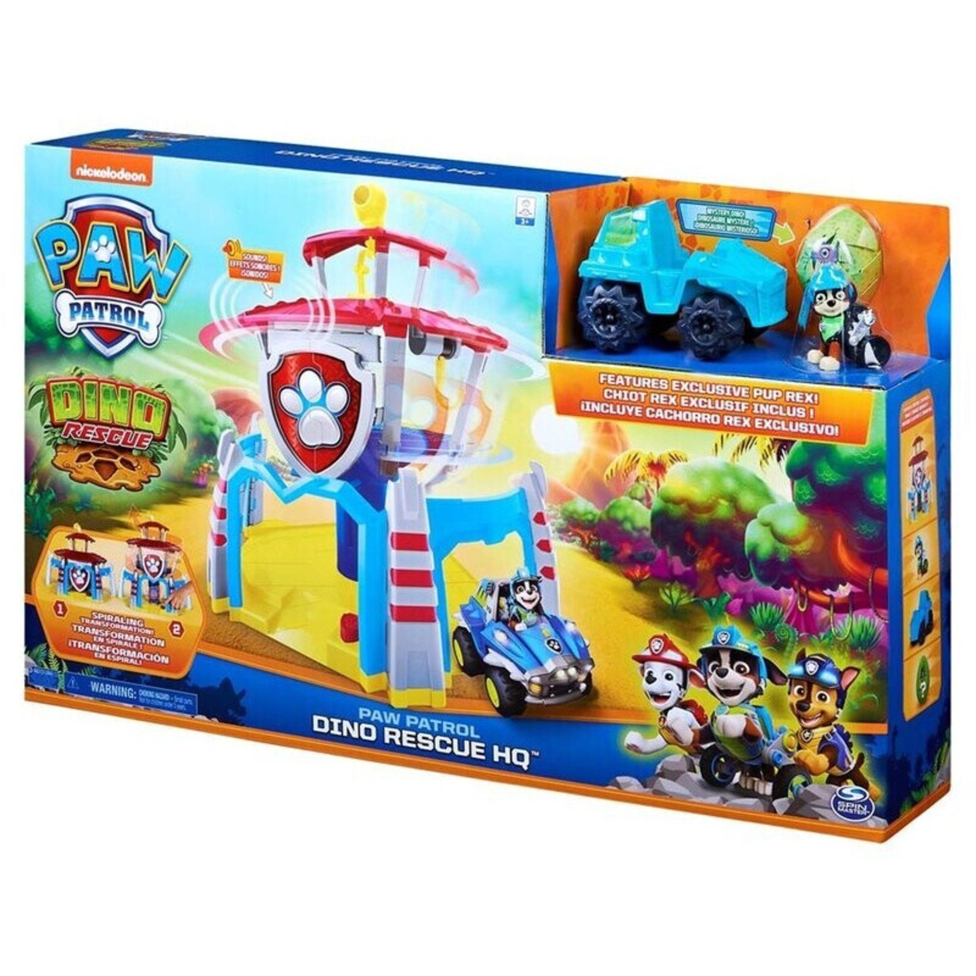 PAW PATROL Spielzeug-Auto Spin Master Paw Patrol - Dino Hauptquartier