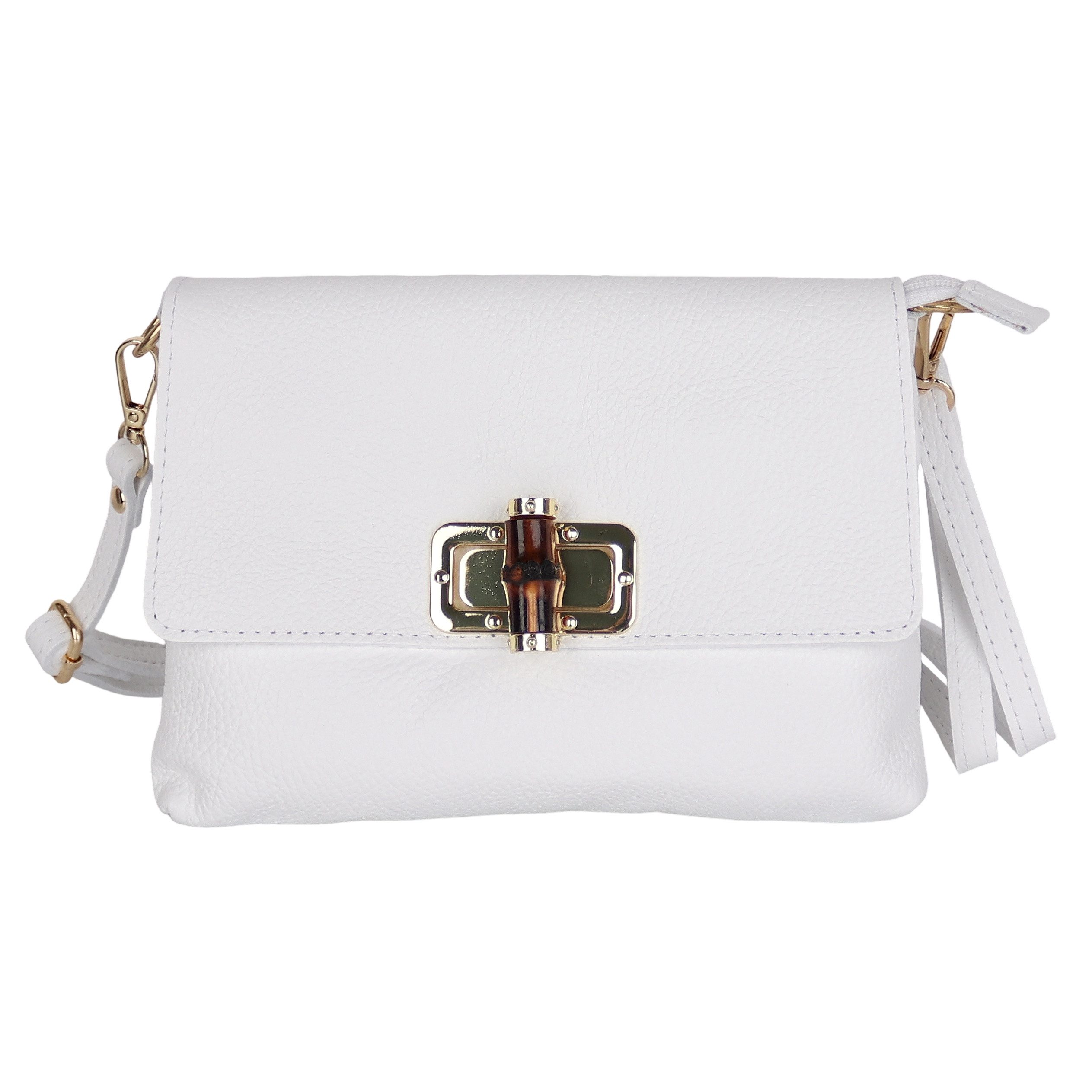 Umhängetasche Damen Crossbody Bag, Echtleder Made In Italy