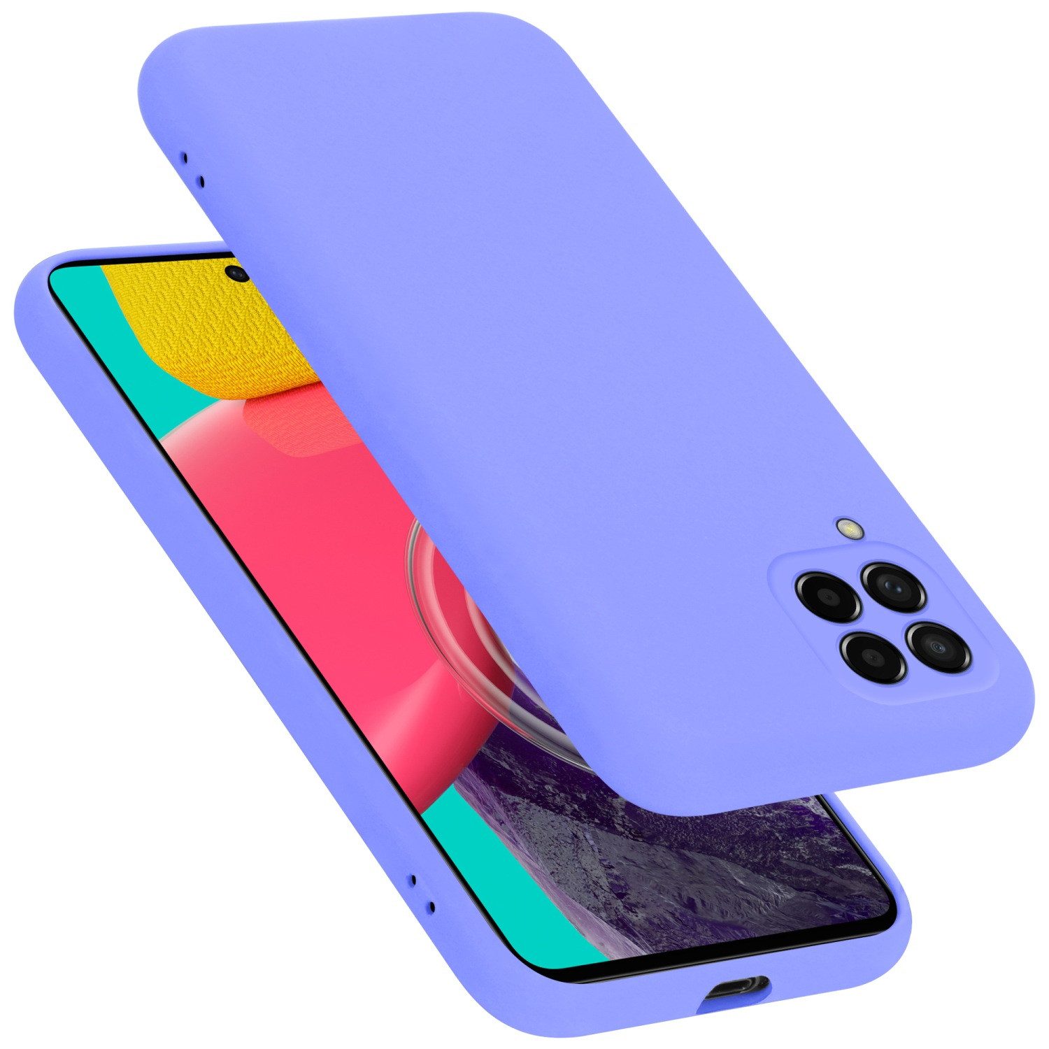 Cadorabo Handyhülle für Samsung Galaxy M53 5G Hülle Samsung Galaxy M53 5G, Flexible Hülle TPU Silikon Schutzhülle Back Cover Case