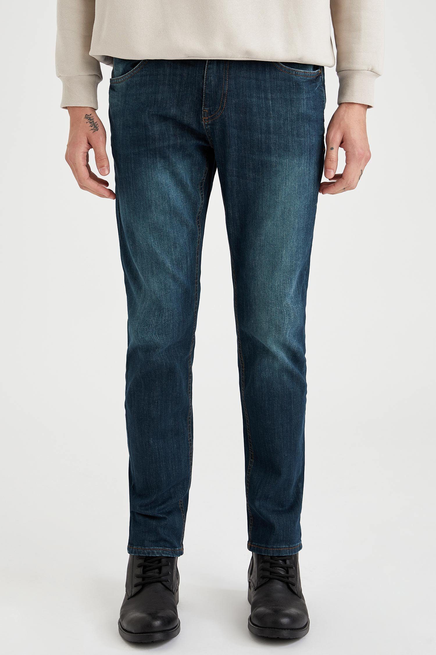 DeFacto Regular-fit-Jeans Herren Regular-fit-Jeans SERGIO -REGULAR FIT