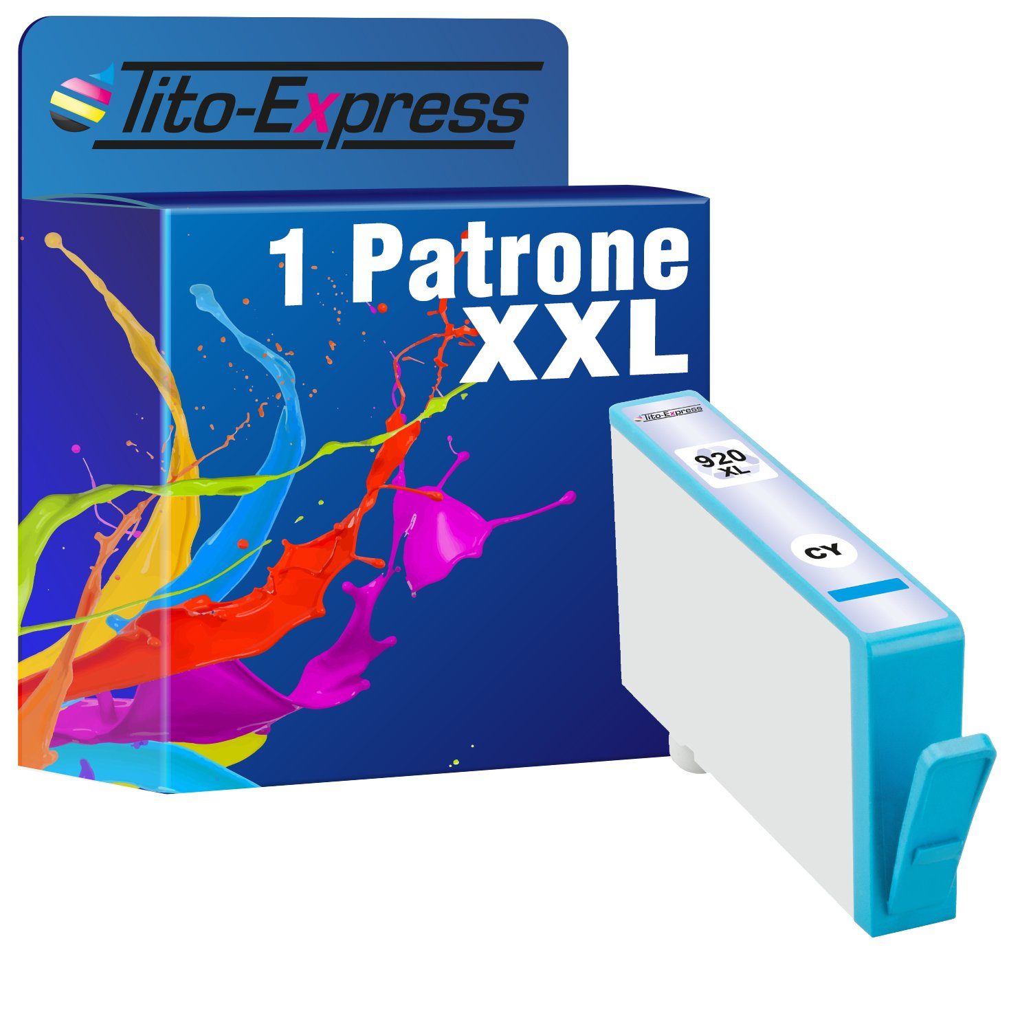 Tito-Express ersetzt HP 920 XL 920XL Cyan Tintenpatrone (für Officejet 6000 6000A 6500 6500A Plus 7000 7500 7500A Wireless)