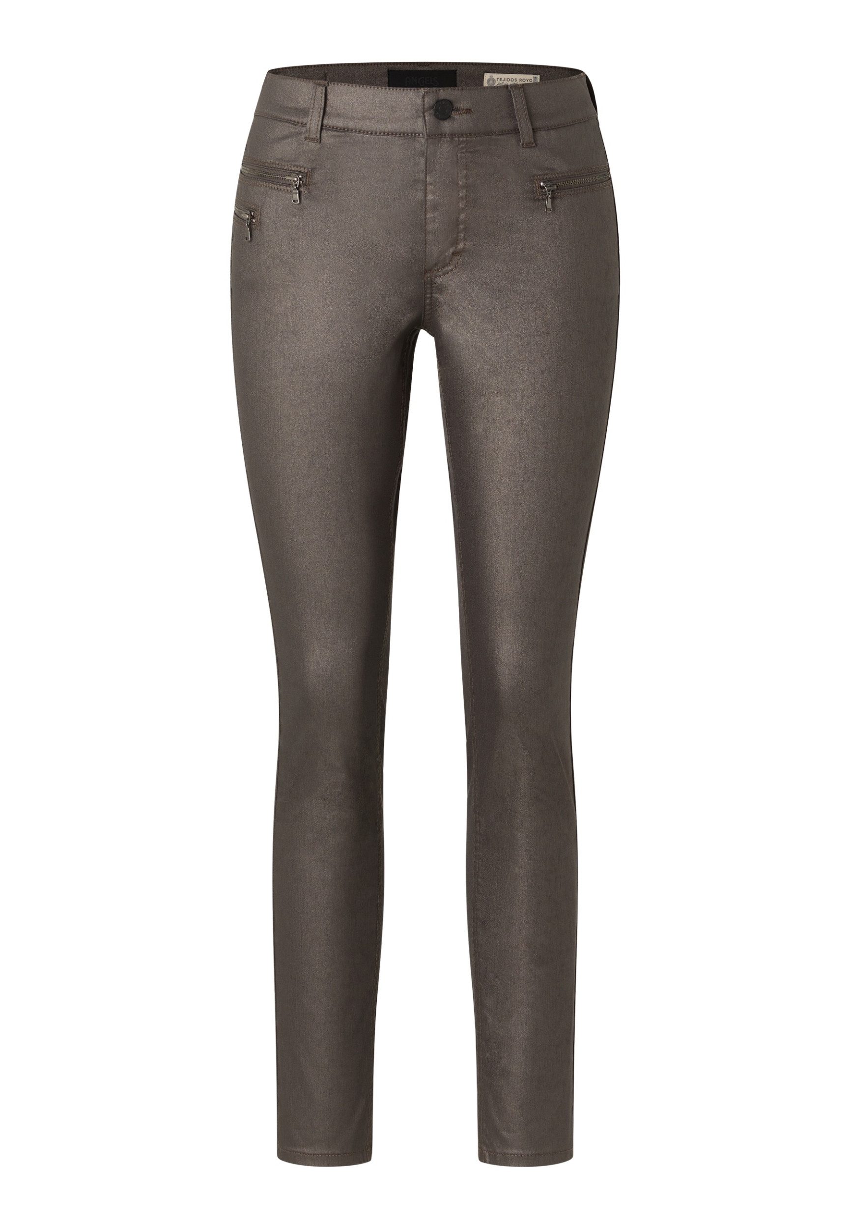 ANGELS 5-Pocket-Jeans MALU ZIP DARK CHOCOLATE günstig online kaufen