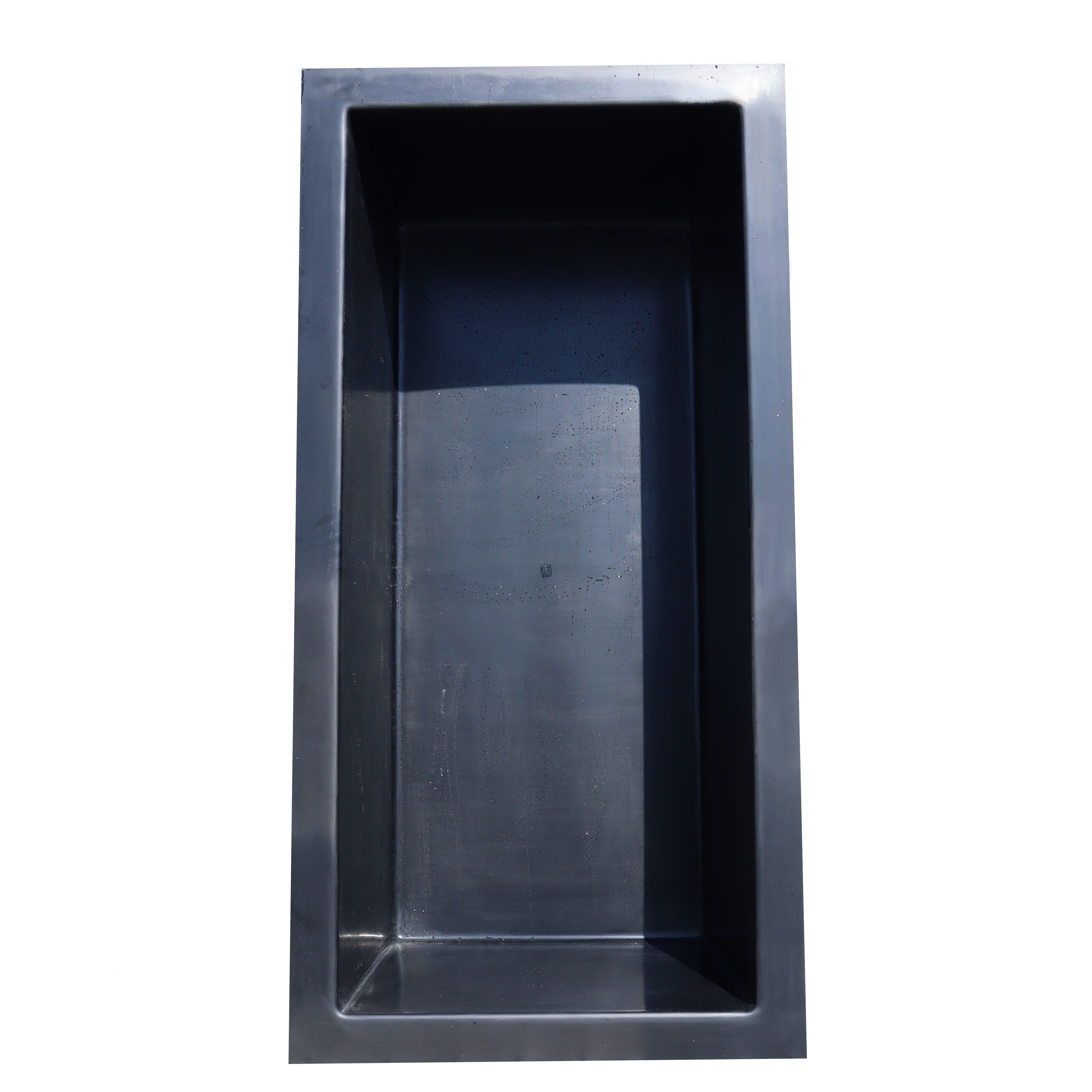 Wacredo Fertigteich GFK Rechteckbecken 200 x 100 x 60cm, BxLxH: 100x200x60 cm, 900 l, Rechteckbecken, Teichbecken, architektonisch