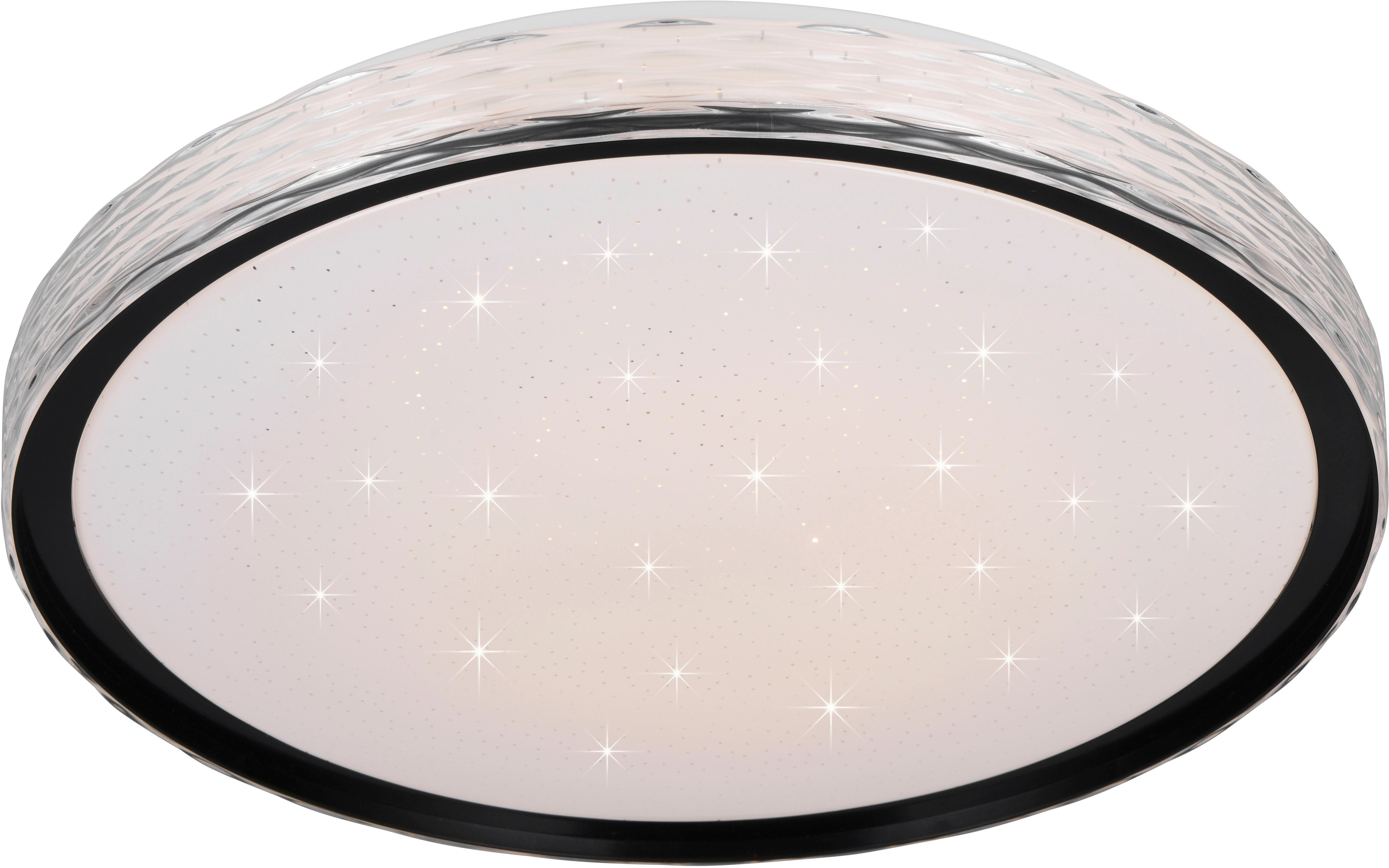 Reality Leuchten LED Deckenleuchte VARDA, LED Deckenlampe 24W 2500 Lumen, CCT 2700-6500K, Fernbedienung, CCT - über Fernbedienung, Dimmfunktion, Memoryfunktion, Nachtlichtfunktion, Timerfunktion, mehrere Helligkeitsstufen, LED fest integriert, Farbwechsler, warmweiß - kaltweiß, Starlight, Memoryfunktion, Nachtlicht, Switch Dimmer, Timer Ø 39 cm