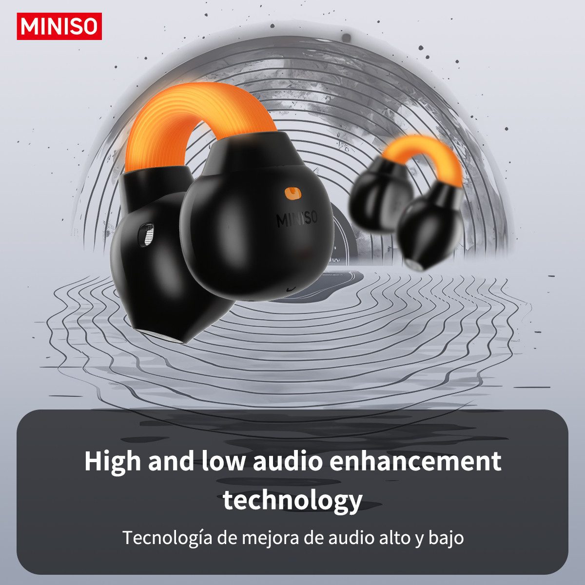 MINISO MINISO MS191 offener Kopfhörer, unterstützt 134 Sprachen. Bluetooth-Kopfhörer