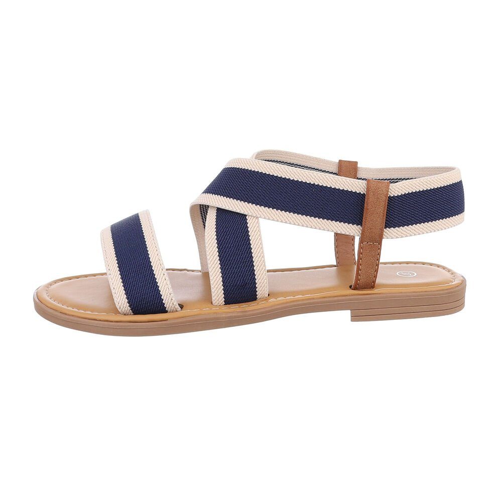 Ital-Design Damen Freizeit Riemchensandalette Blockabsatz Riemchensandalen günstig online kaufen