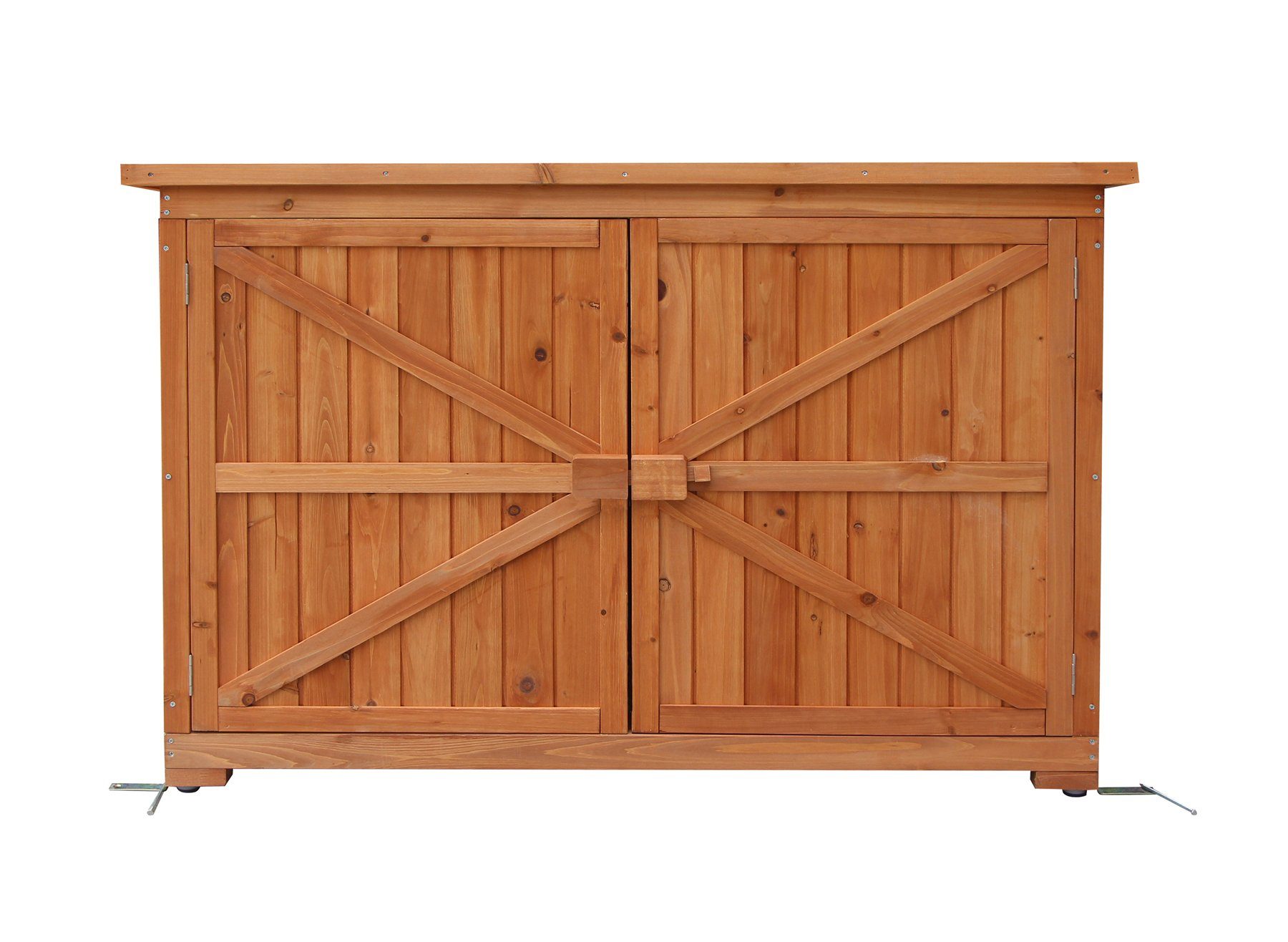 Thumbnail - MCombo Gerätehaus MCombo Gartenschrank Geräteschuppen Werkzeugschrank 1280, Outdoor-Schrank Gartenbox, Holz, 50 X 128 X ...