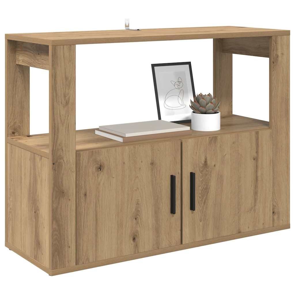 vidaXL Sideboard Sideboard Artisan-Eiche 80 x 30 x 60 cm Holzwerkstoff (1 S günstig online kaufen