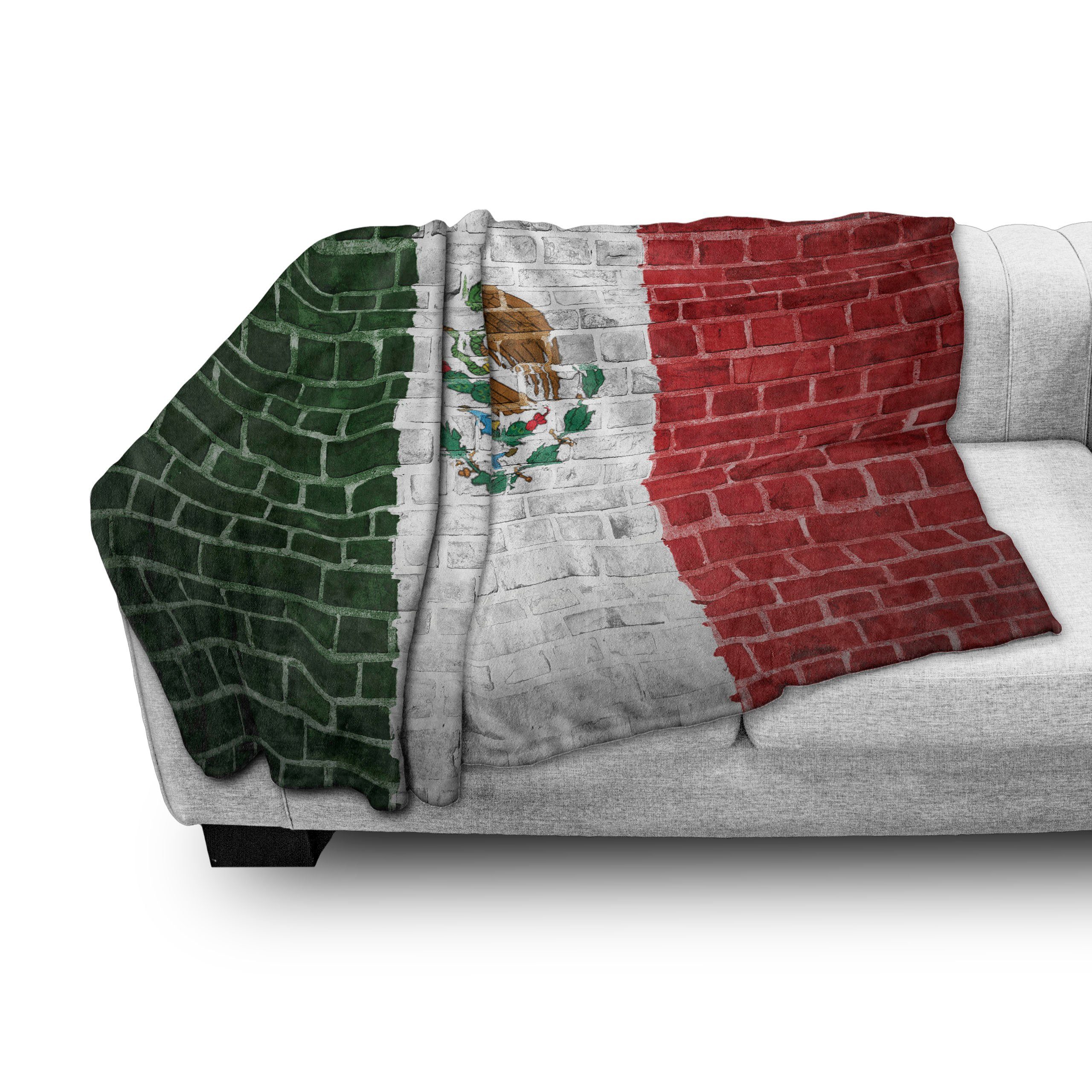 Abakuhaus, Wohndecke Mexica Plüsch Flag und den für Innen- Latina Gemütlicher Außenbereich, Country