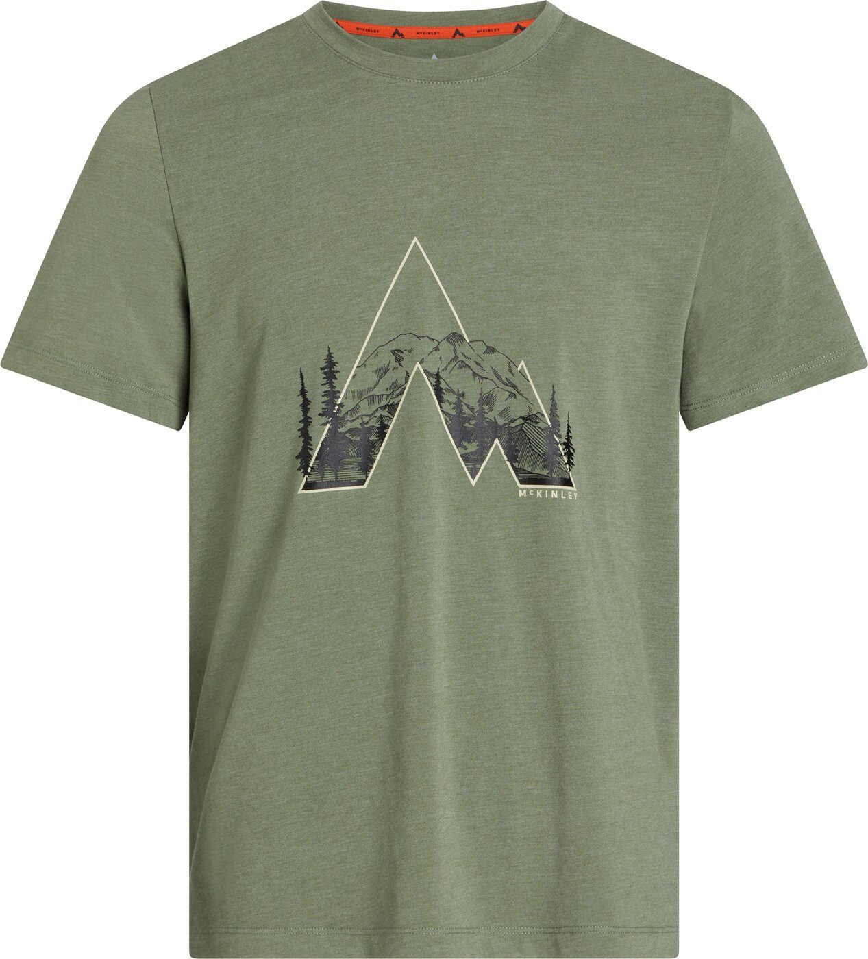 McKINLEY Funktionsshirt He.-T-Shirt Nata II M MELANGE/OLIVE DARK