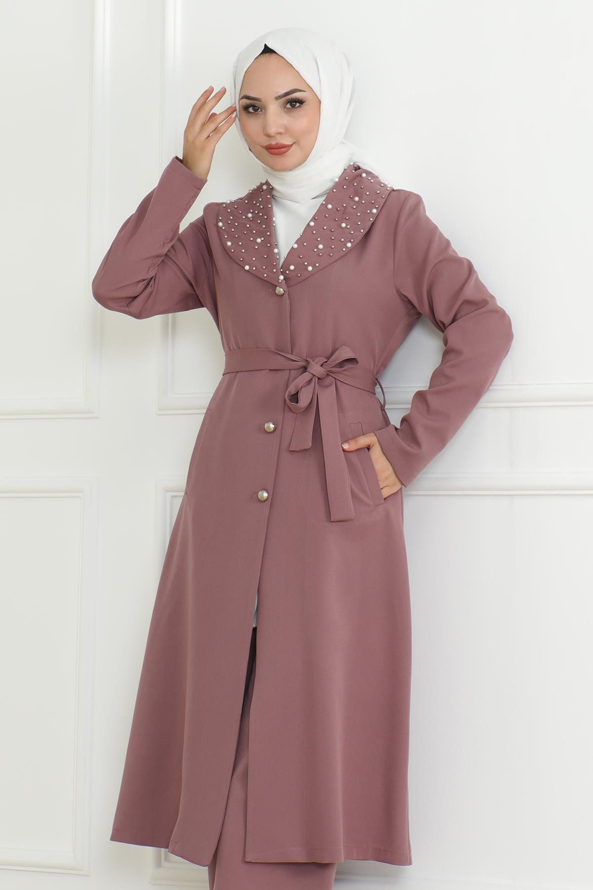 MODAMİHRAM Tunikakleid İnci Detail Set Smaragd günstig online kaufen