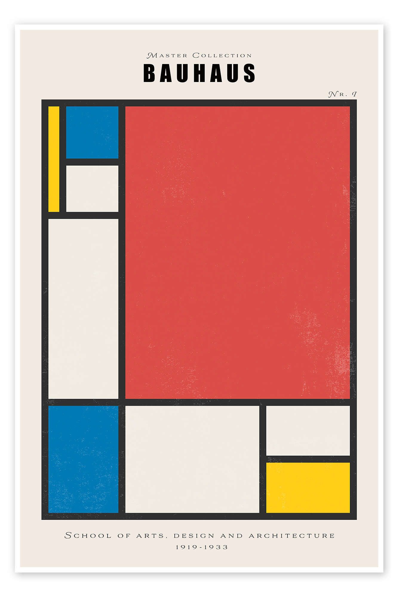 Posterlounge Wandbild Bauhaus Colours, Exhibition Posters, erhältlich als Poster, Leinwandbild, Wandsticker oder Acrylglasbild