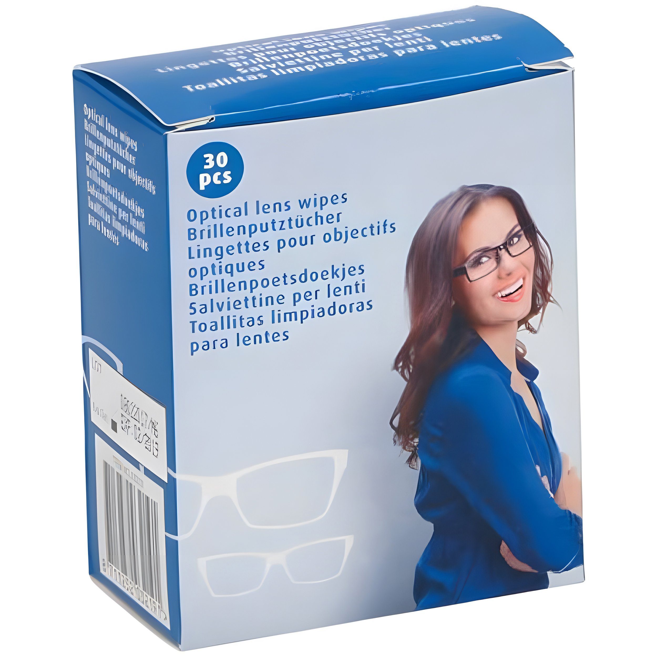 EDCO 30x BRILLEN PUTZTÜCHER Brillenputztücher Brillentuch 22  Reinigungstücher (Reinigungstücher Reinigung Putz Tücher Ohne Alkohol  Alkoholfrei)