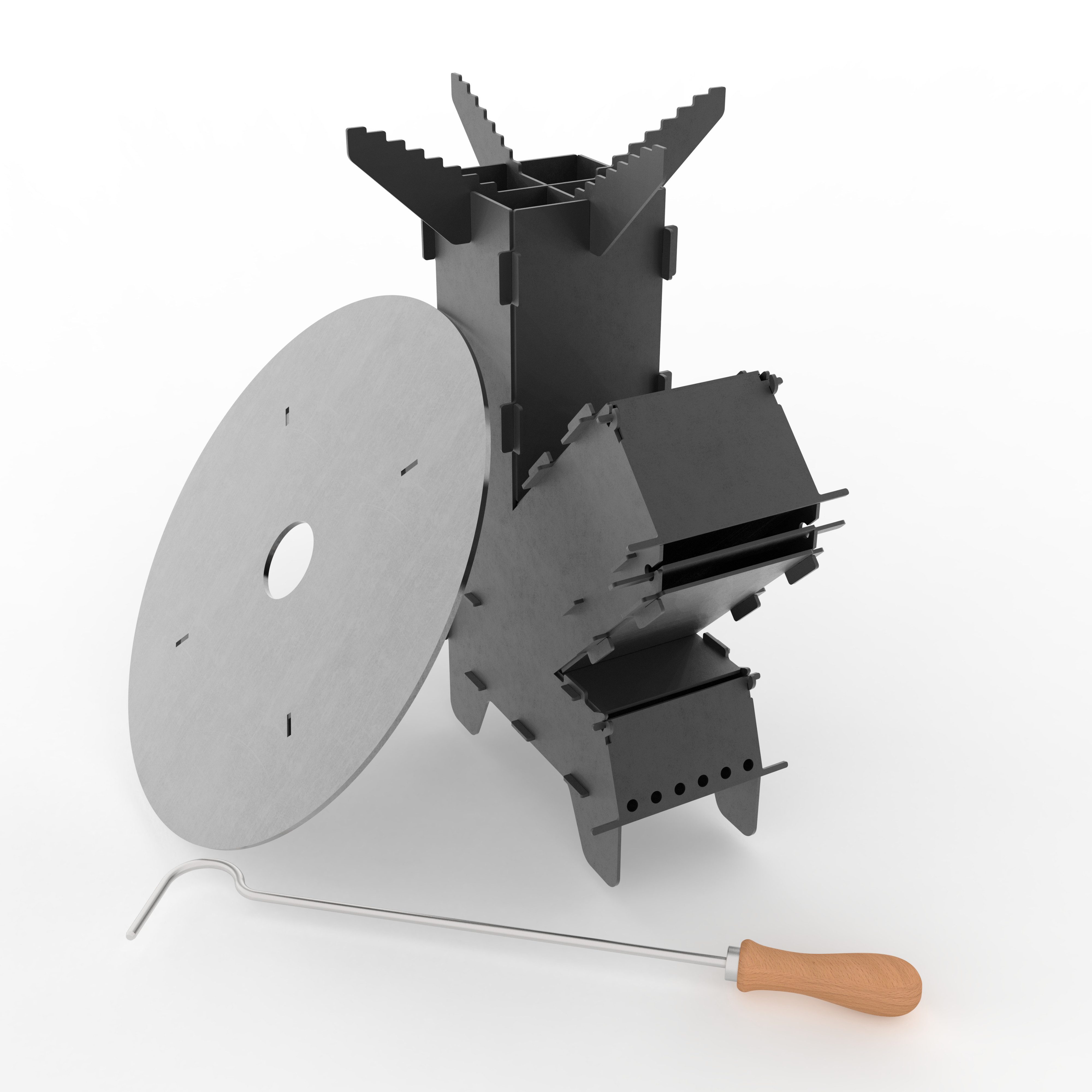 Czaja Feuerschale Czaja® Raketenofen inklusive 5 mm starker Feuerplatte und günstig online kaufen