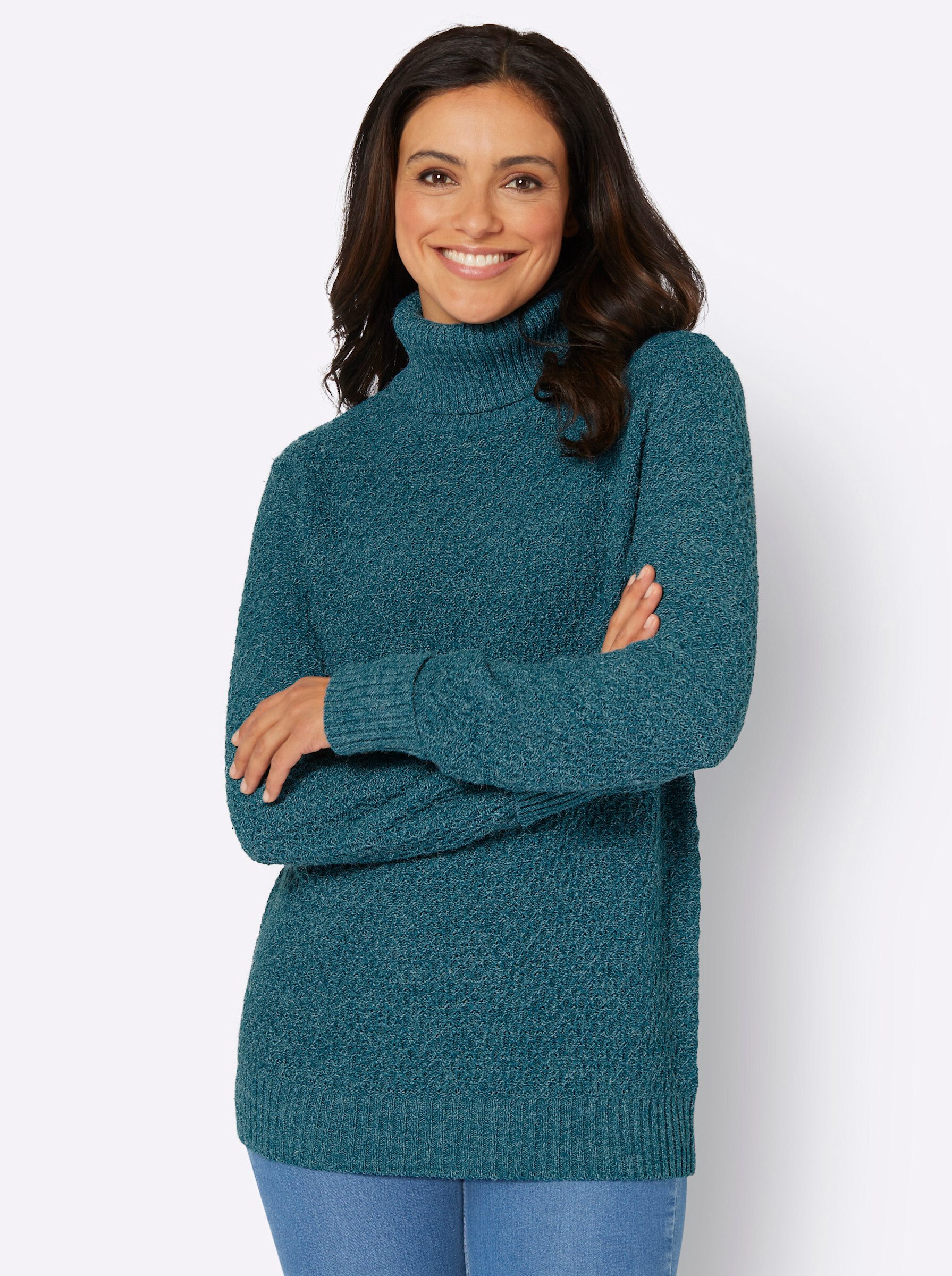 Witt Strickjacke Rollkragen-Pullover günstig online kaufen