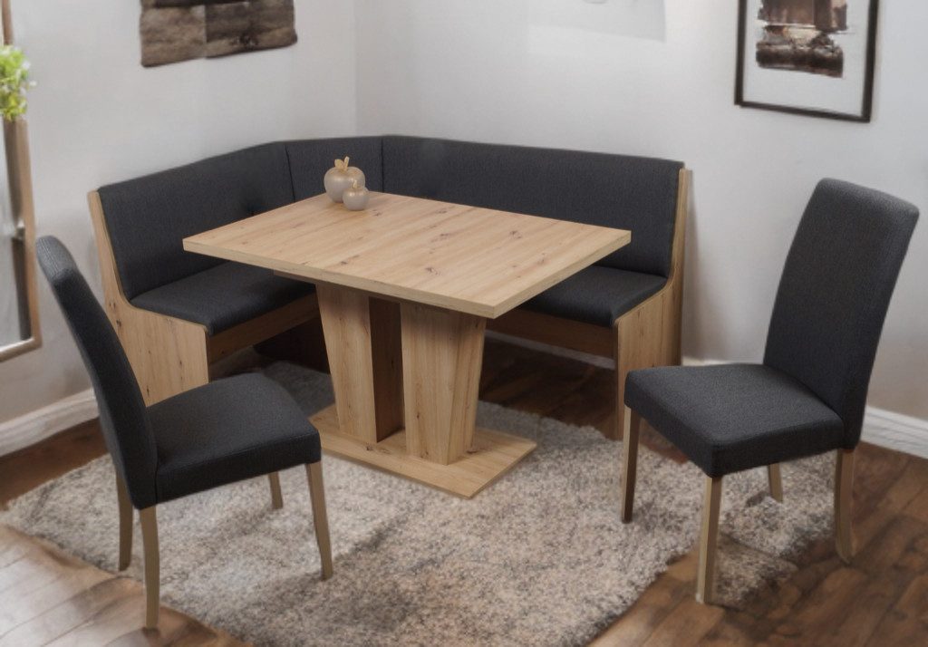 Stolebaenk Eckbankgruppe Duisburg Artisan VE/VADUAR Artemis, (Eckbankgruppe, 1 x Eckbank, 1 x Tisch, 2 x Stuhl) – Bild 2 von 5