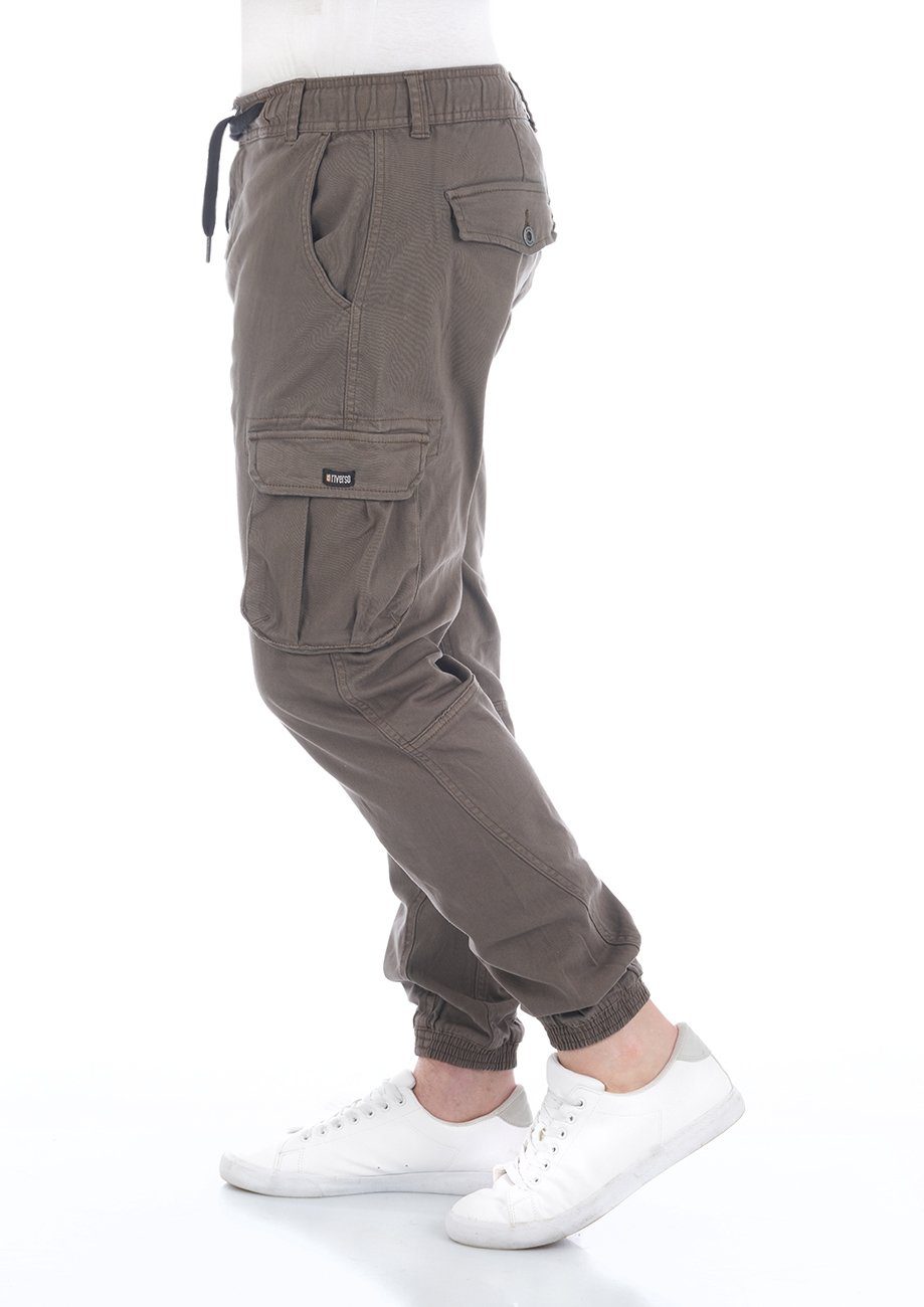 riverso Cargohose Herren Hose RIVHanno Slim Fit Outdoor Freizeithose mit Stretch