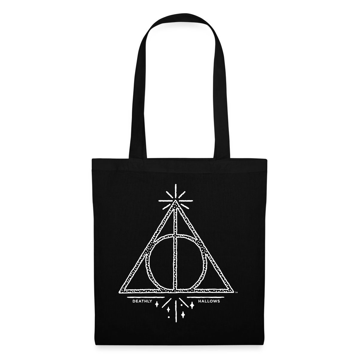 Spreadshirt Henkeltasche Harry Potter Heiligtümer des Todes Symbol Stoffbeutel (1-tlg)
