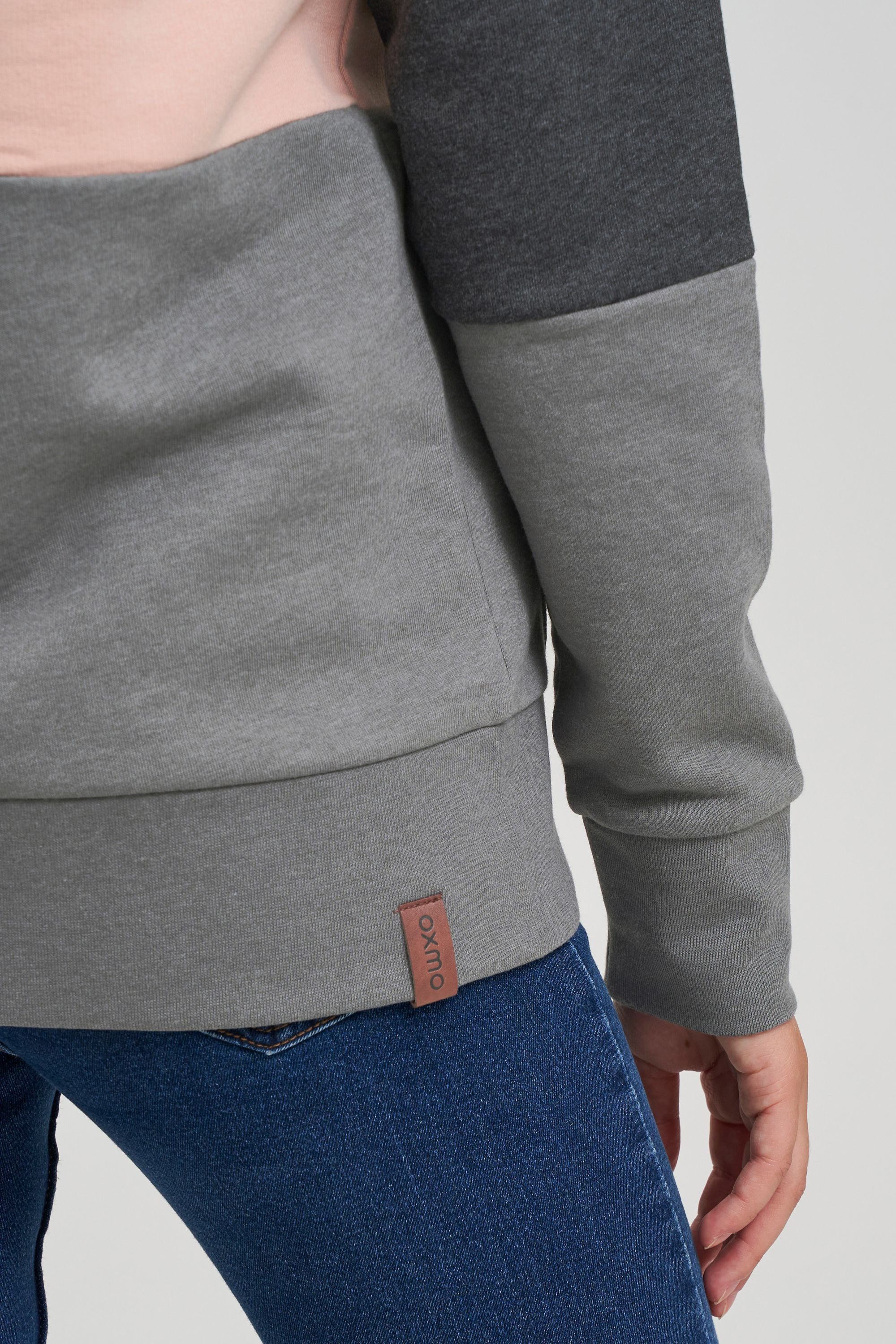 OXMO Hoodie OXKathrine Sweatpullover mit Kapuze
