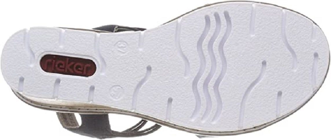 Strass-Steinchen, V5582-12 mit Rieker glitzernden Sandalette