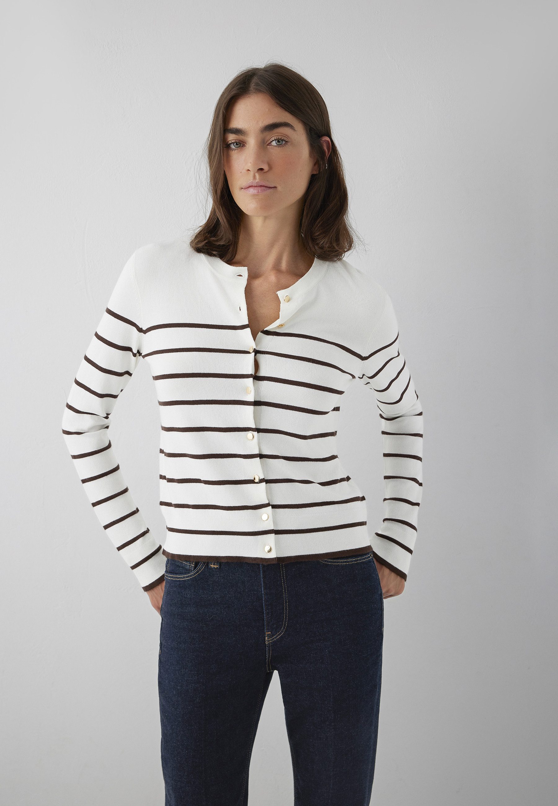 Mavi Strickpullover BUTTONED CARDIGAN Cardigan Feinstrick