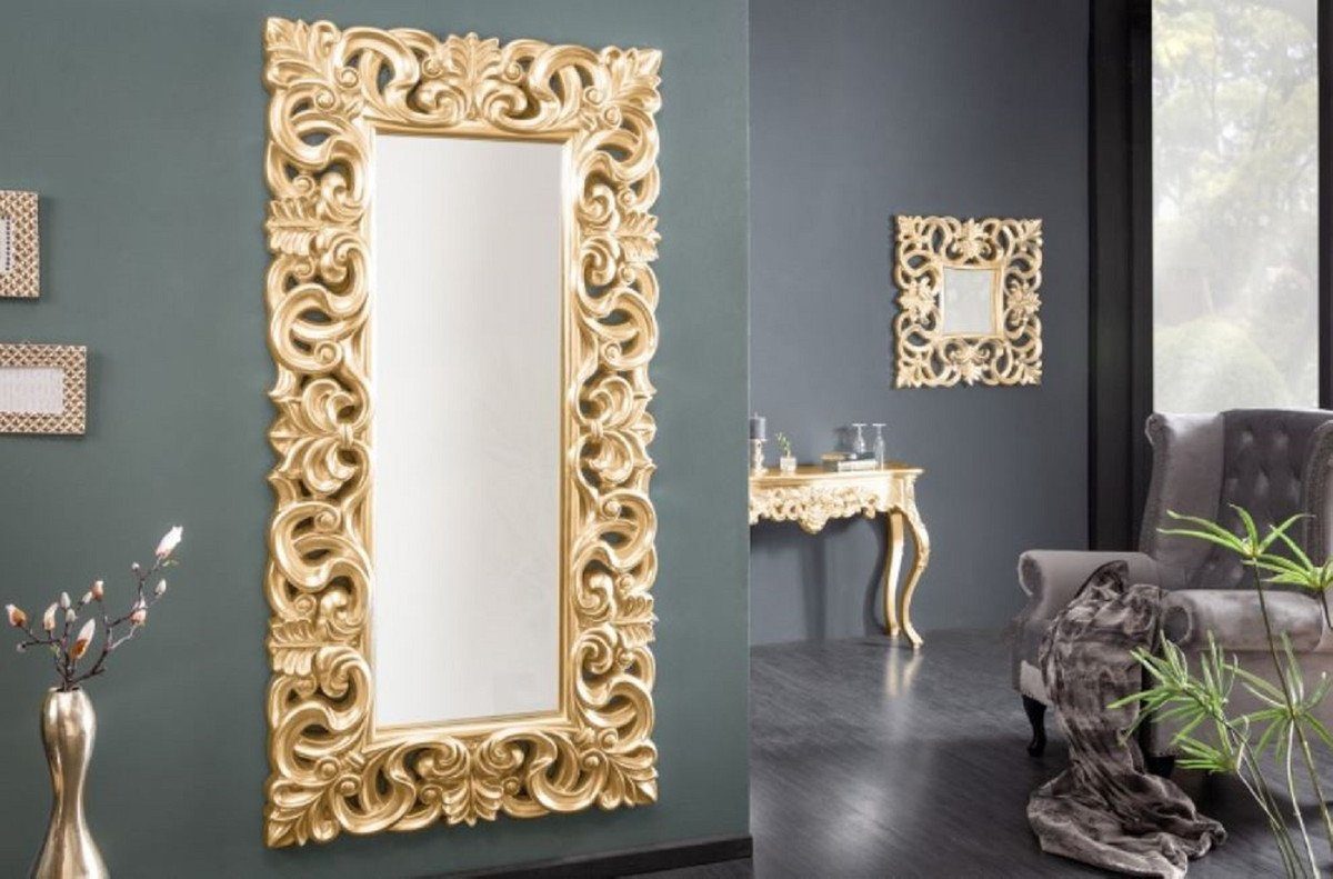 cm im - - Casa Barockstil Spiegel Spiegel - Barock Antik Garderobenspiegel H. Barockspiegel Wohnzimmer x 180 Barock Wandspiegel Rechteckiger Gold - 5 Möbel 90 x Padrino
