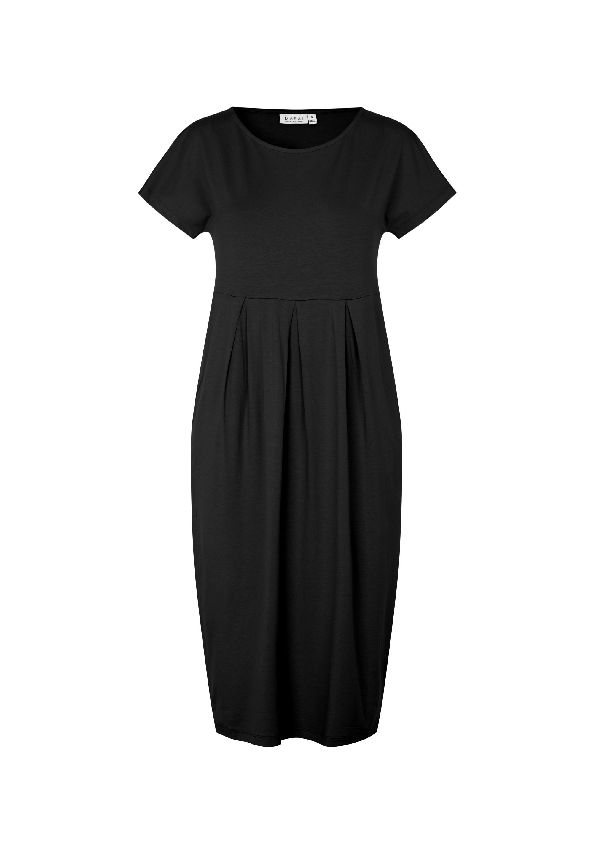 Masai Jerseykleid MaOlnia Weiche Jersey, Rundhalsausschnitt, kurze Ärmel, Eingrifftaschen