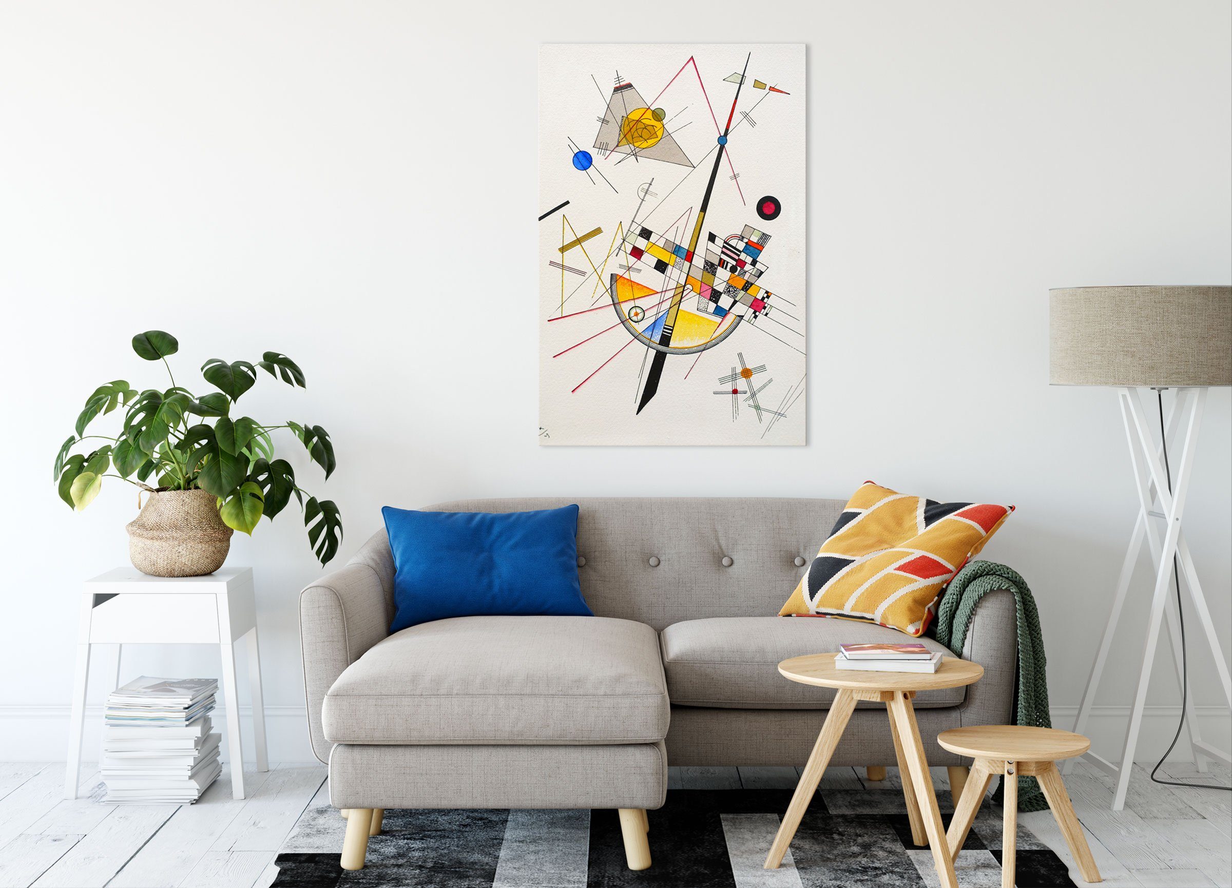 Pixxprint Leinwandbild Wassily Kandinsky - Delikate Spannung, Wassily Kandi günstig online kaufen