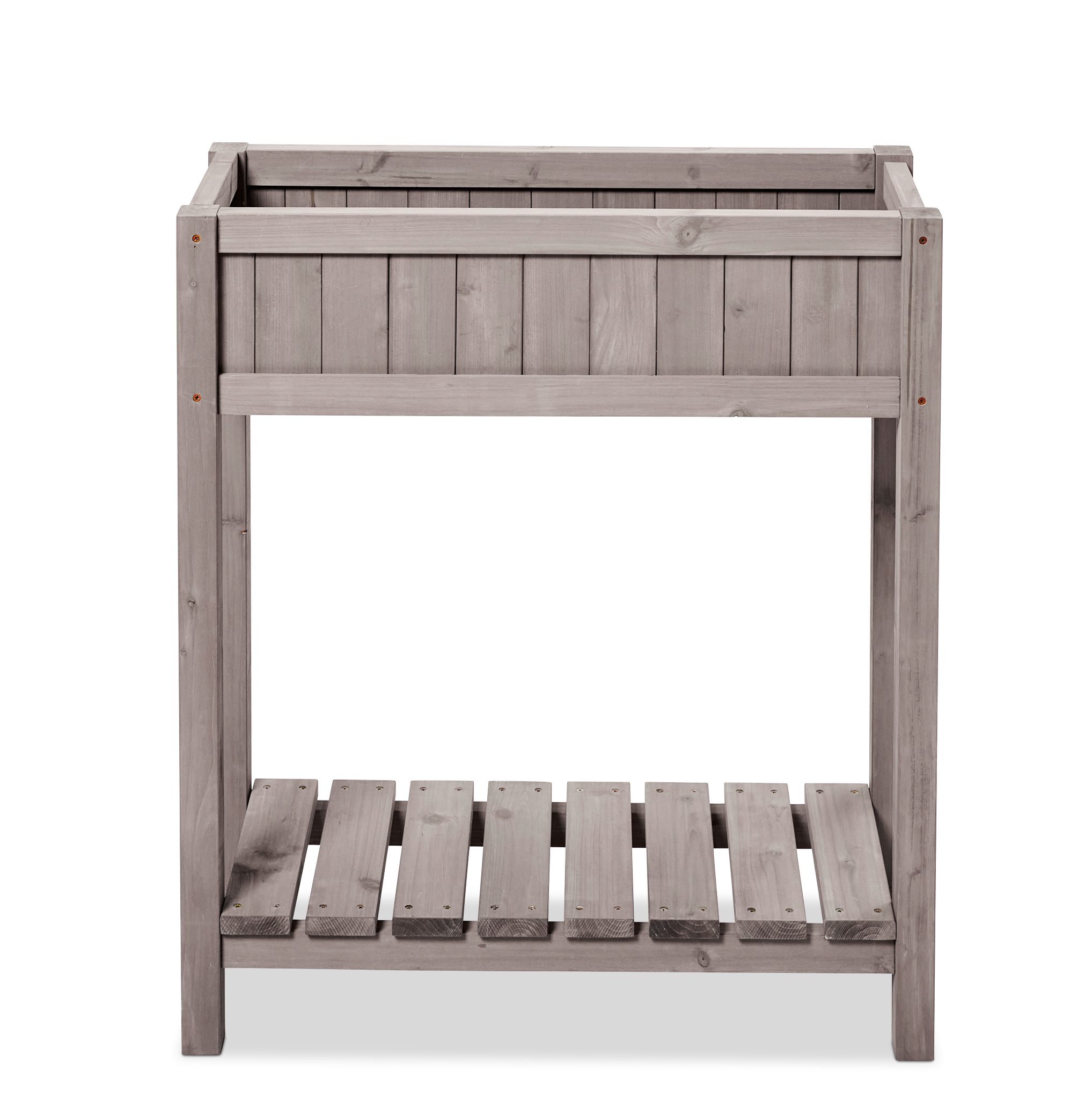 BUTENKIST Hochbeet DETE, Hochbeet aus Holz, Ablagefläche, Vlies, für Balkon, Garten, Terrasse
