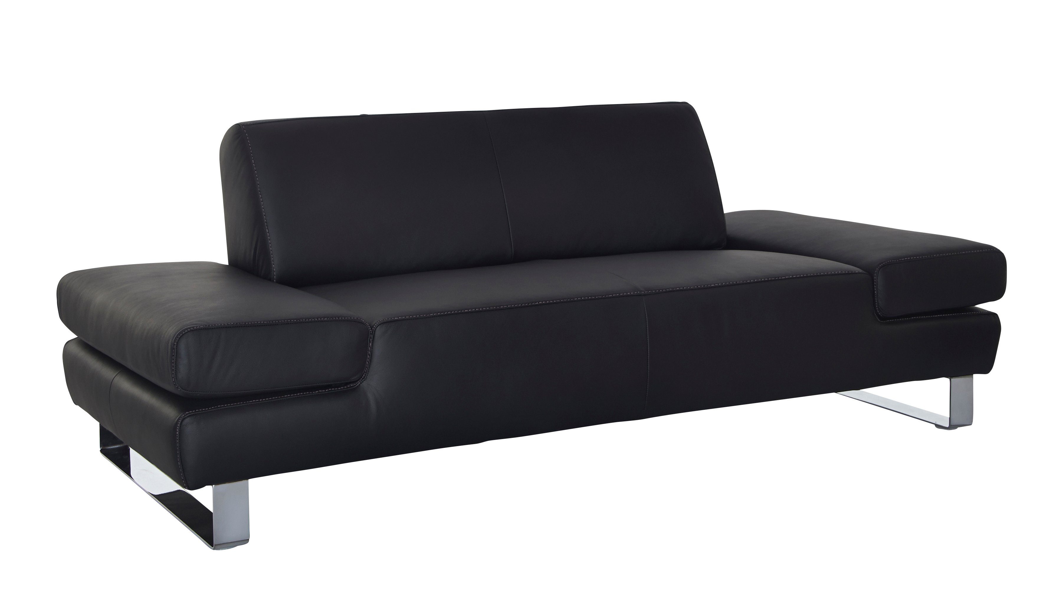 taboo, Kontrastnaht schwarz 2-Sitzer inklusive Armlehnenverstellung, Z59 W.SCHILLIG mit mit Normaltiefe,