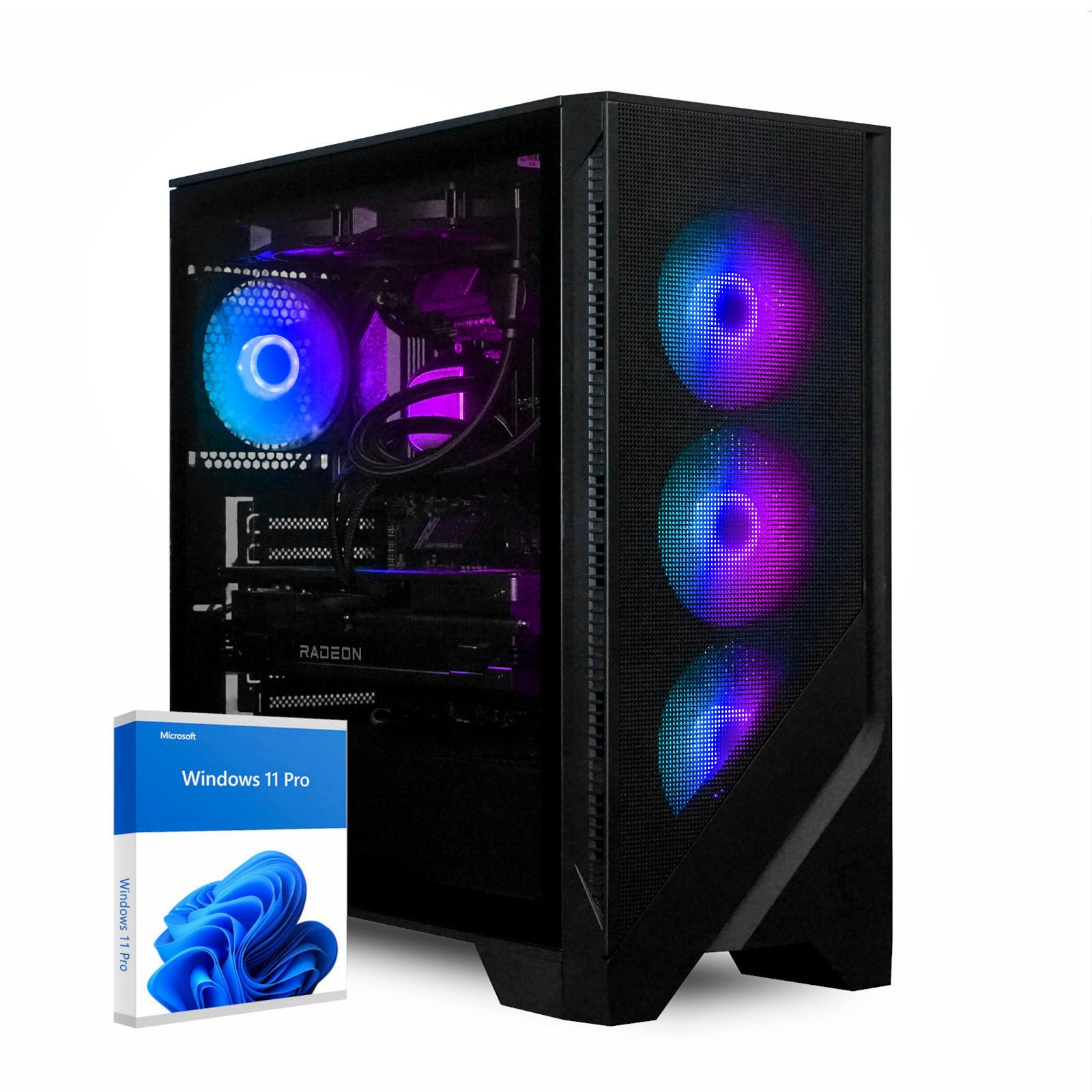 dcl24.de RGB Gaming-PC (AMD Ryzen 7 9800X3D, AMD Radeon RX7900XT, 32 GB RAM, 1000 GB SSD, Wasserkühlung, Windows 11 Pro, WLAN)