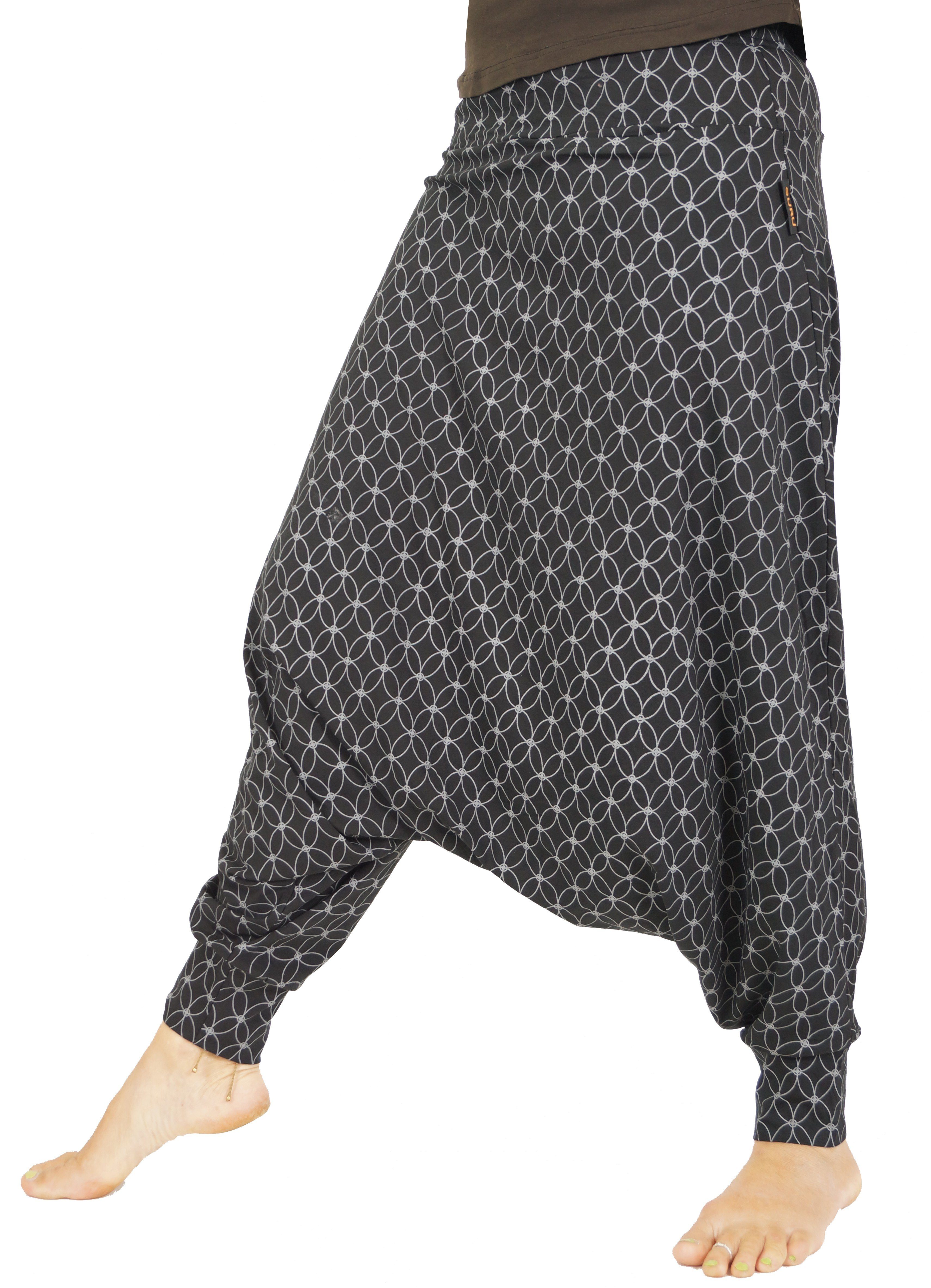 Guru-Shop Relaxhose Afghani Hose aus Bio-Baumwolle, Organic.. Ethno Style, alternative Bekleidung