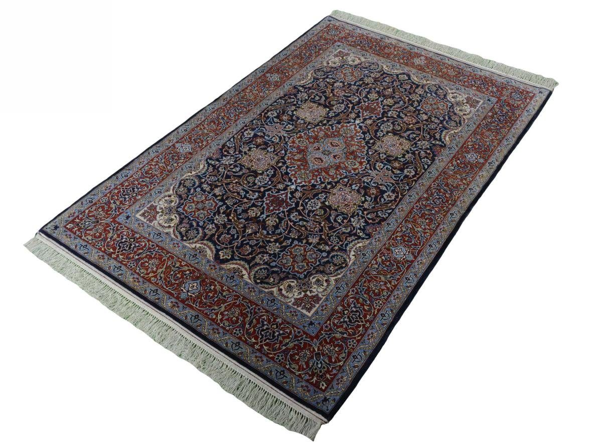Orientteppich, rechteckig, Handgeknüpfter Trading, Isfahan Orientteppich 6 Nain Höhe: Seidenkette 113x167 mm