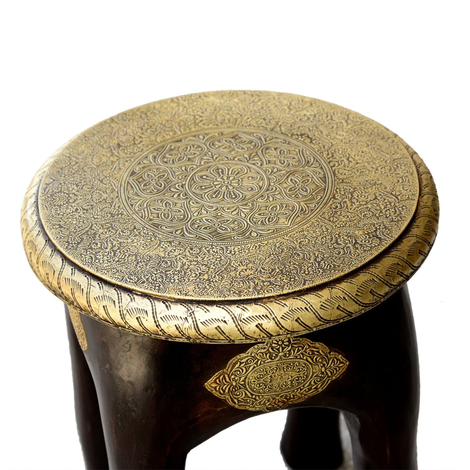 Casa Moro Hocker Orientalischer Sitzhocker Kamala H 45 x Ø 34 cm rund aus M günstig online kaufen