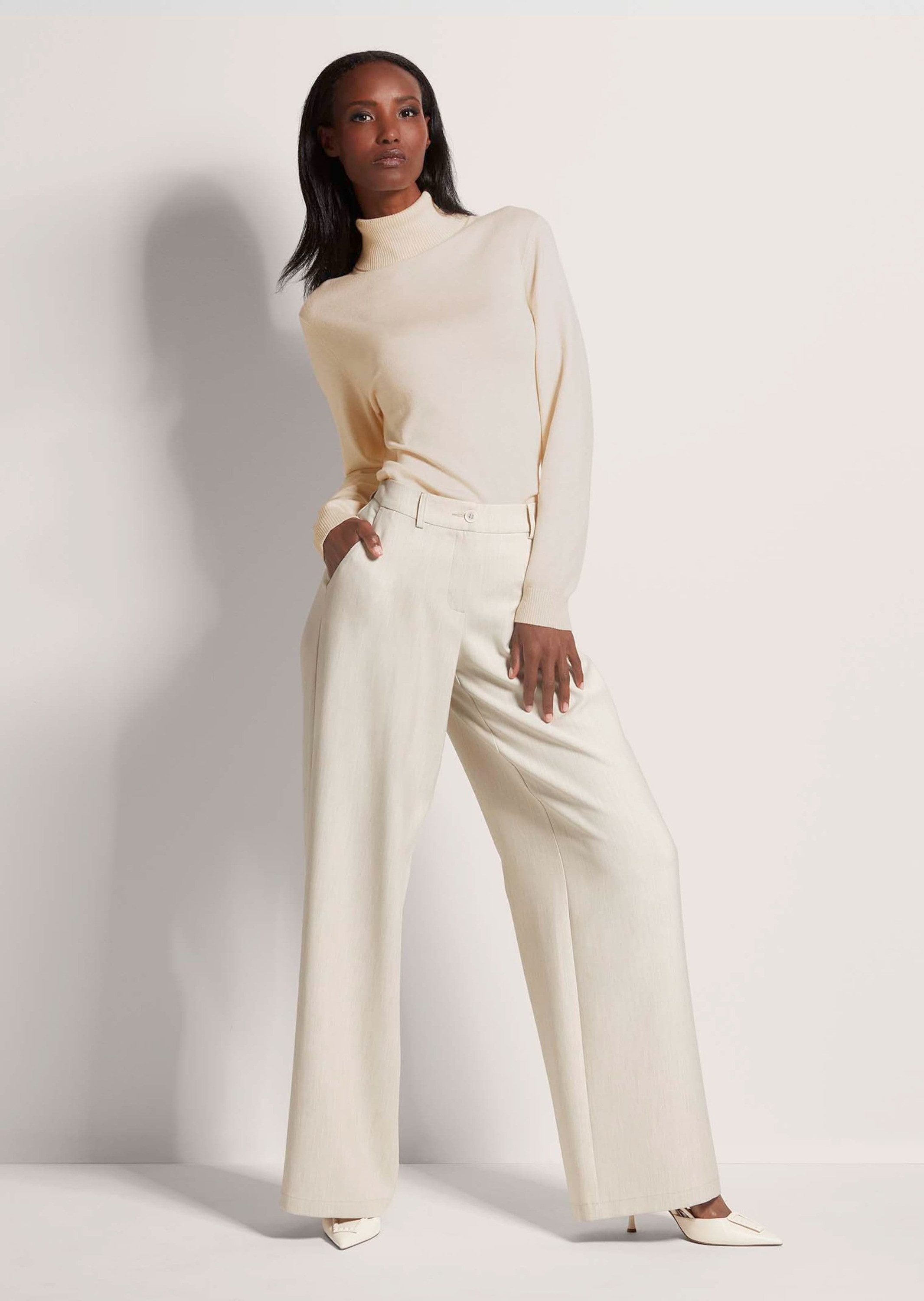 MADELEINE Bügelfaltenhose Elegante Stretchhose mit Bügelfalten Viskosehose günstig online kaufen