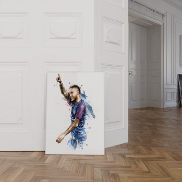 JUSTGOODMOOD Poster Premium ® Neymar Junior Fußball Poster · Wasserfarben · ohne Rahmen