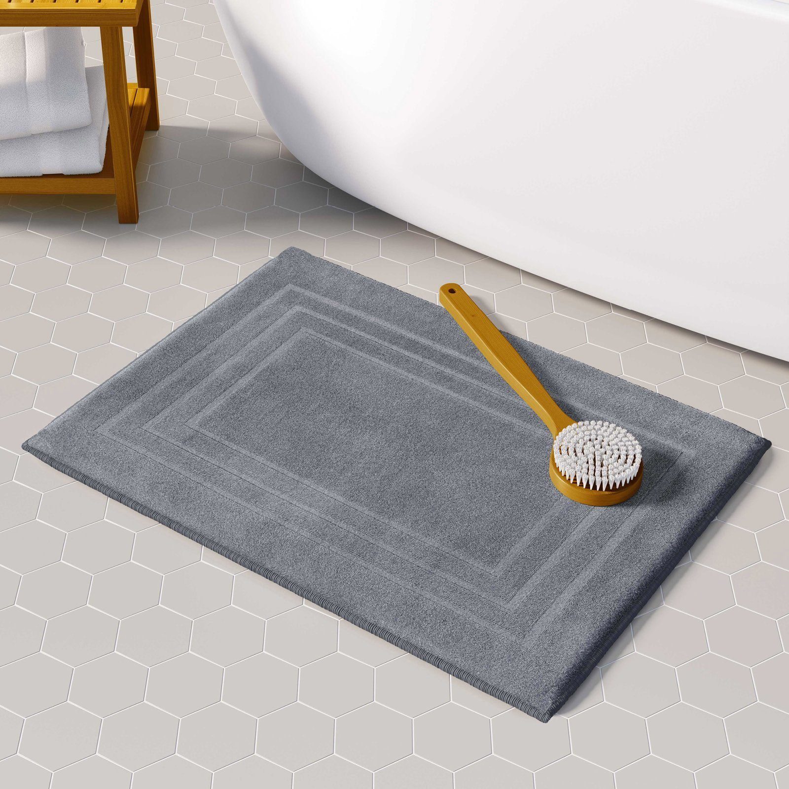 CLASS HOME COLLECTION Duschmatte 2er-Pack Frottee Duschvorleger 50x70 cm, f günstig online kaufen