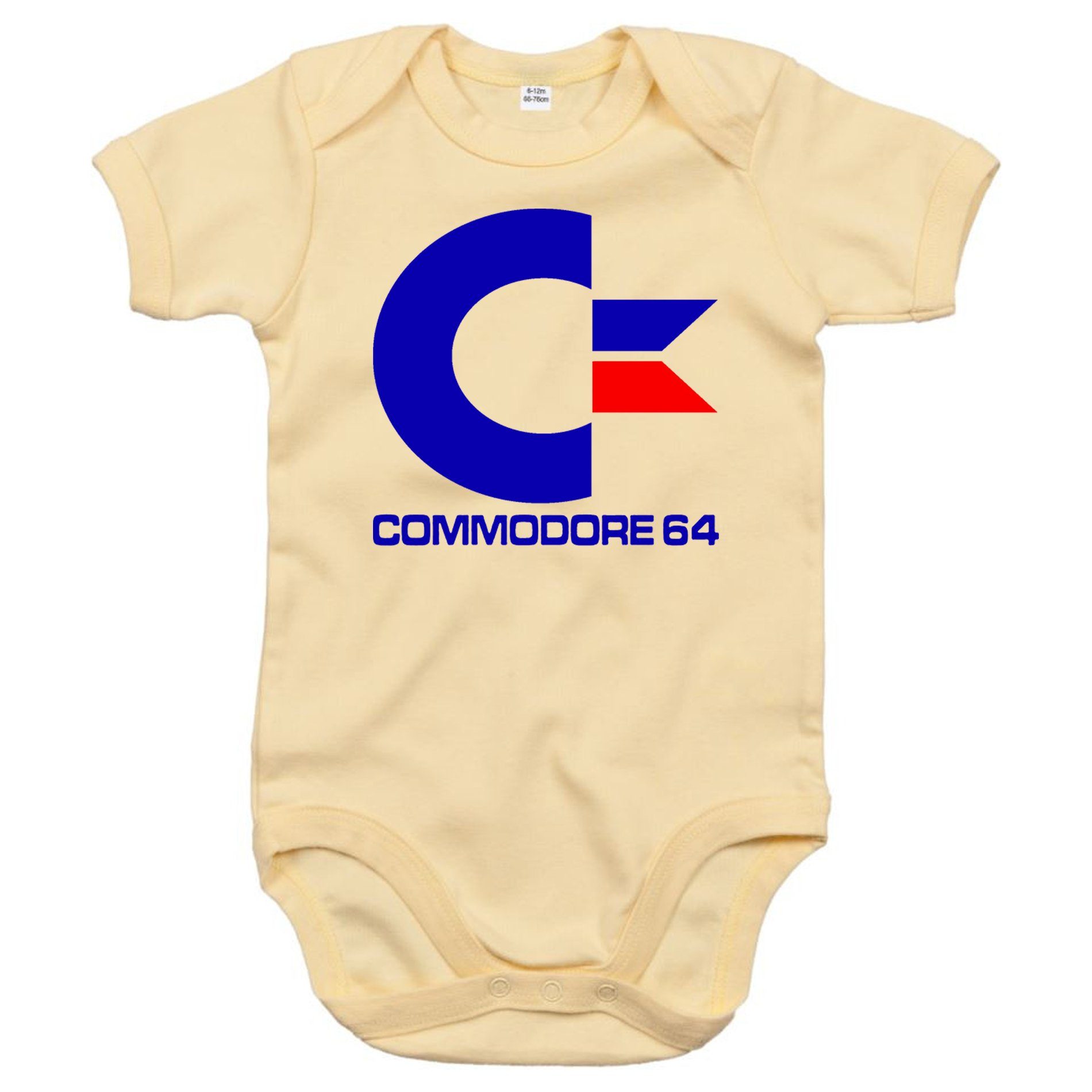 Commodore 64 Blondie Konsole Beige Baby Strampler Nintendo & Brownie Amige Kinder