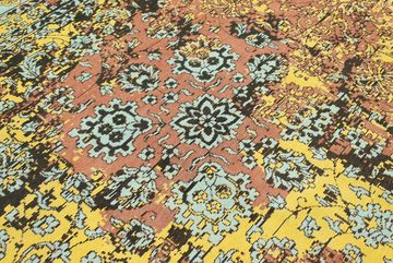 Läufer Vintage Teppich handgetuftet gold, morgenland, rechteckig, Höhe: 8 mm, Vintage Design
