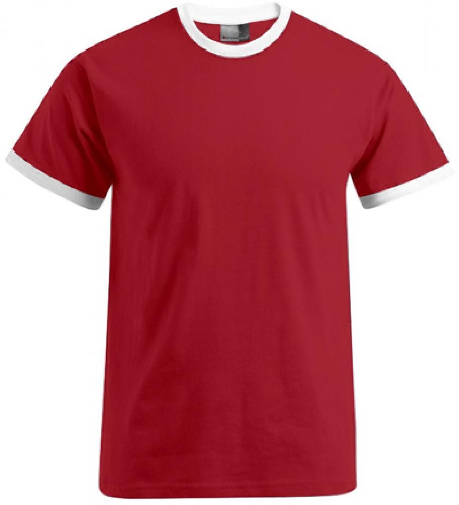 Promodoro Rundhalsshirt Men´s Contrast Herren T-Shirt