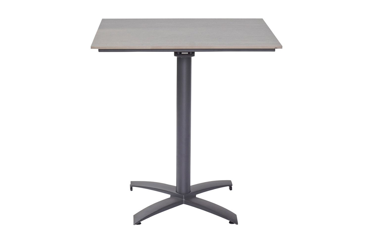 dasmöbelwerk Gartentisch Gartentisch Ohio Balkontisch Bistrotisch klappbar 70x70x70cm Anthrazit (1-St), klappbar