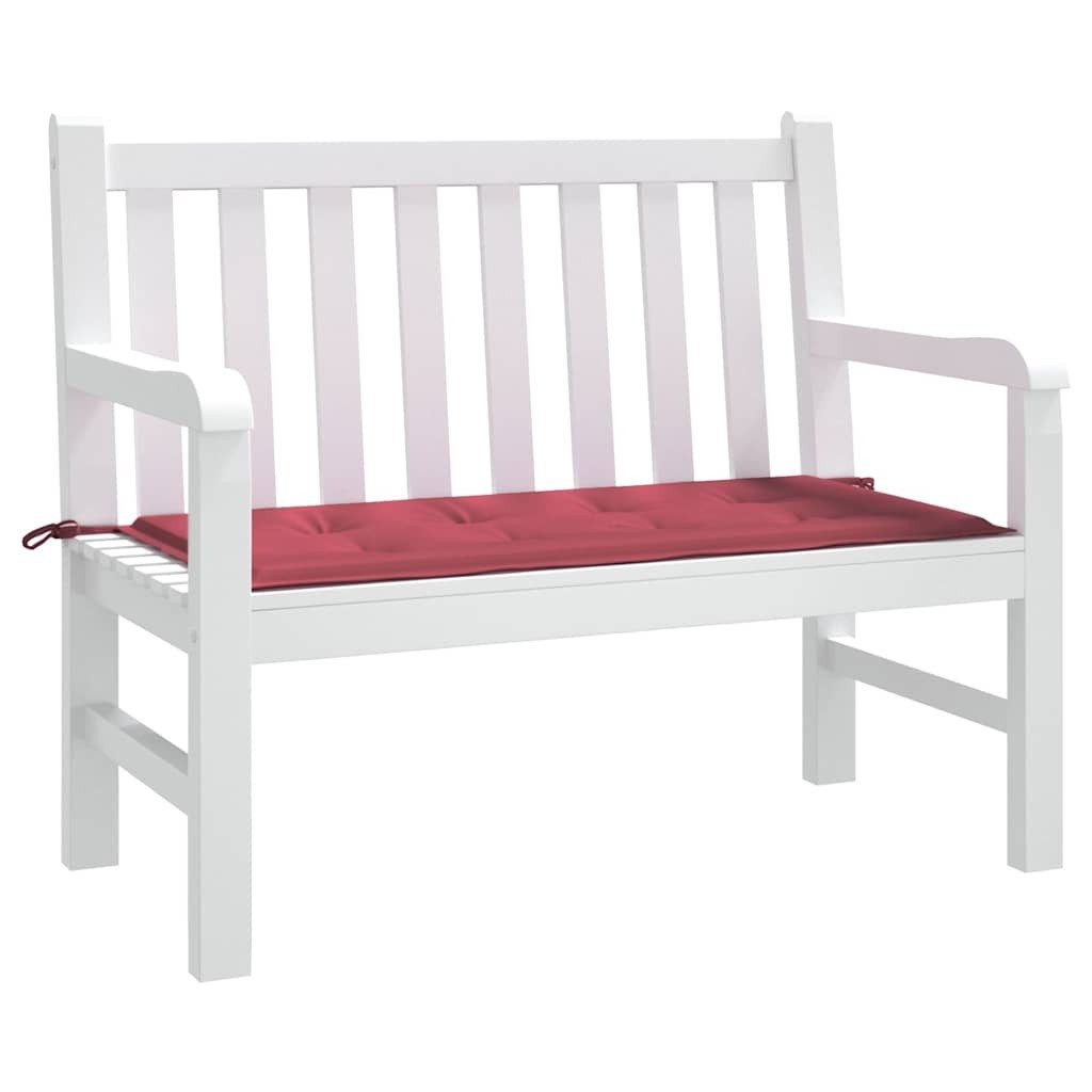 vidaXL Sitzauflage Gartenbank-Auflage Weinrot 120x50x4 cm günstig online kaufen