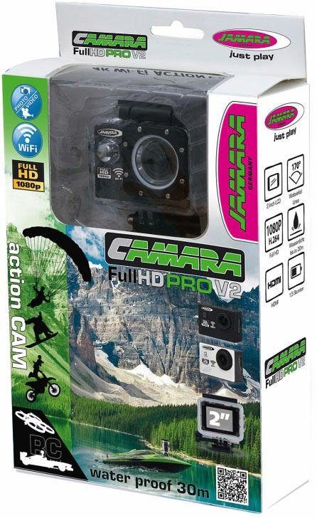 Jamara Camera Full HD Wifi V2, schwarz Action Cam