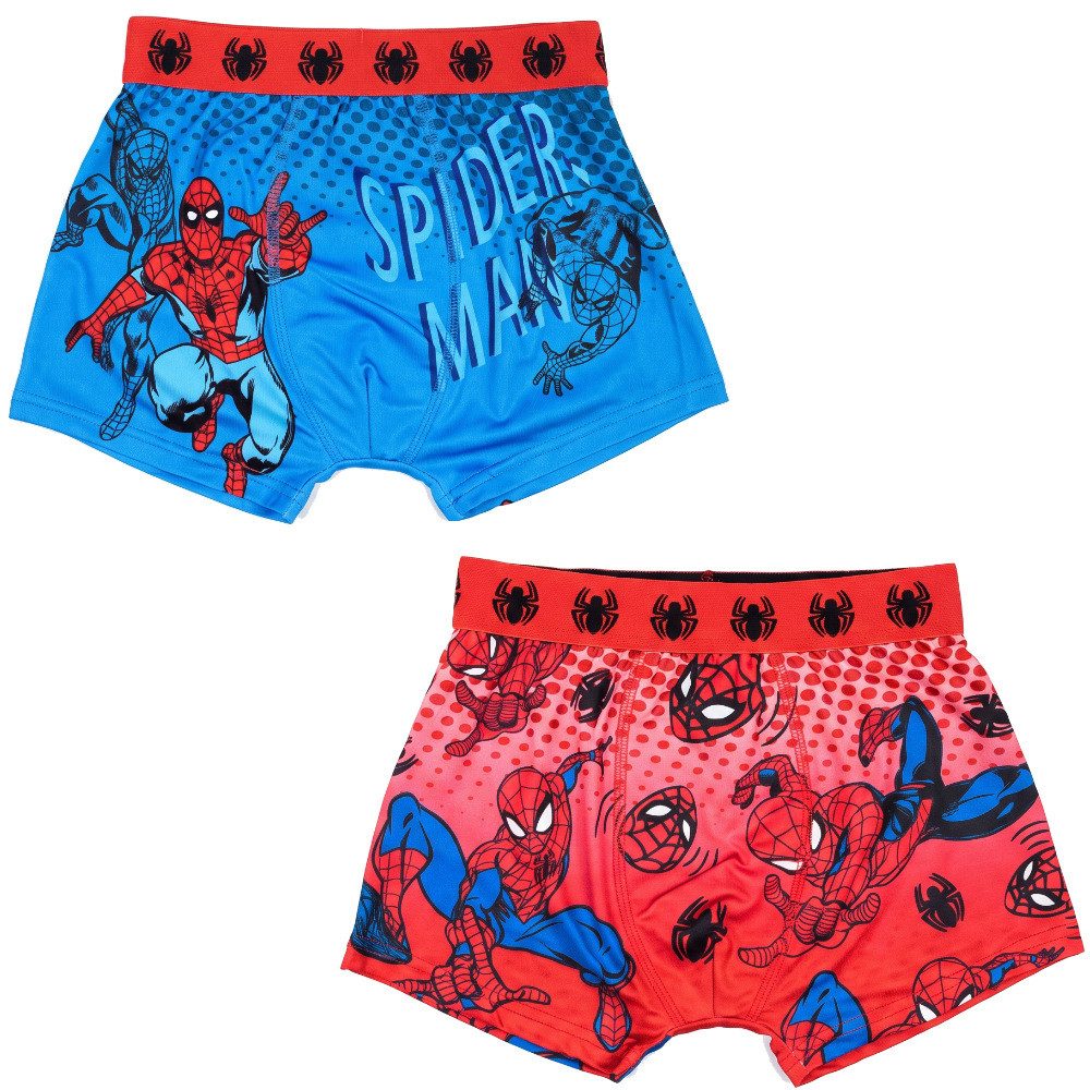 MARVEL Boxershorts Marvel Spiderman Kinder Jungen Boxershorts 2er Pack Gr. 128-158