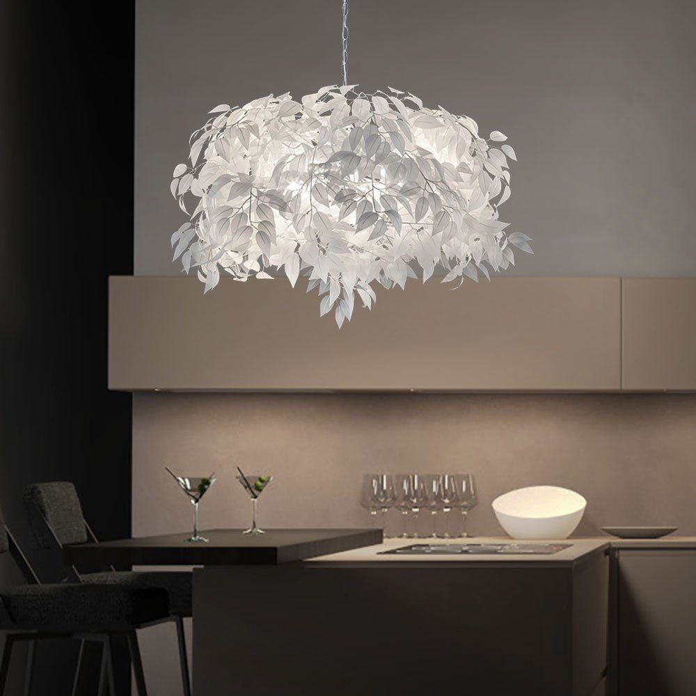 Design etc-shop Zimmer Lampe Blätter inklusive, Hängeleuchte, Beleuchtung nicht Decken Ess Pendel Hänge Leuchtmittel