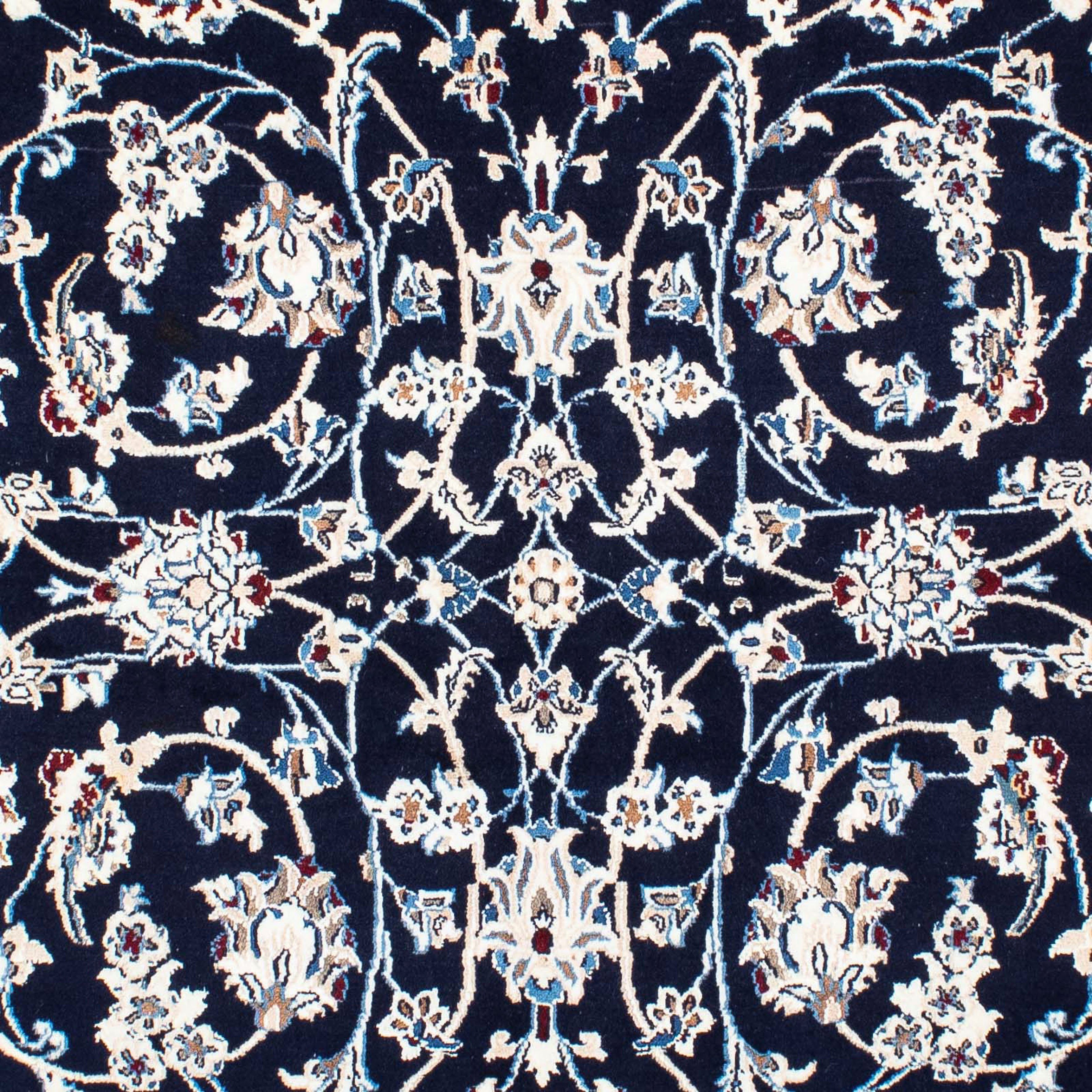 Orientteppich Perser - cm dunkelblau, 10 Handgeknüpft, mit Nain - - mm, morgenland, - Royal rechteckig, 155 Wohnzimmer, Einzelstück 228 Zertifikat x Höhe