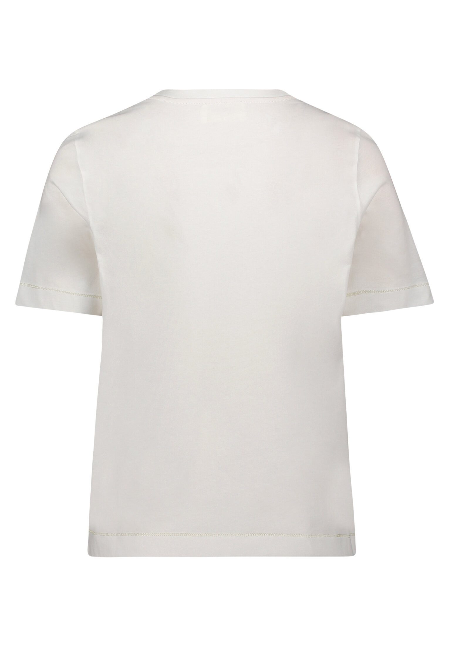 Cartoon Kurzarmshirt Damen mit Rundhalsausschnitt (1-tlg) Stickerei